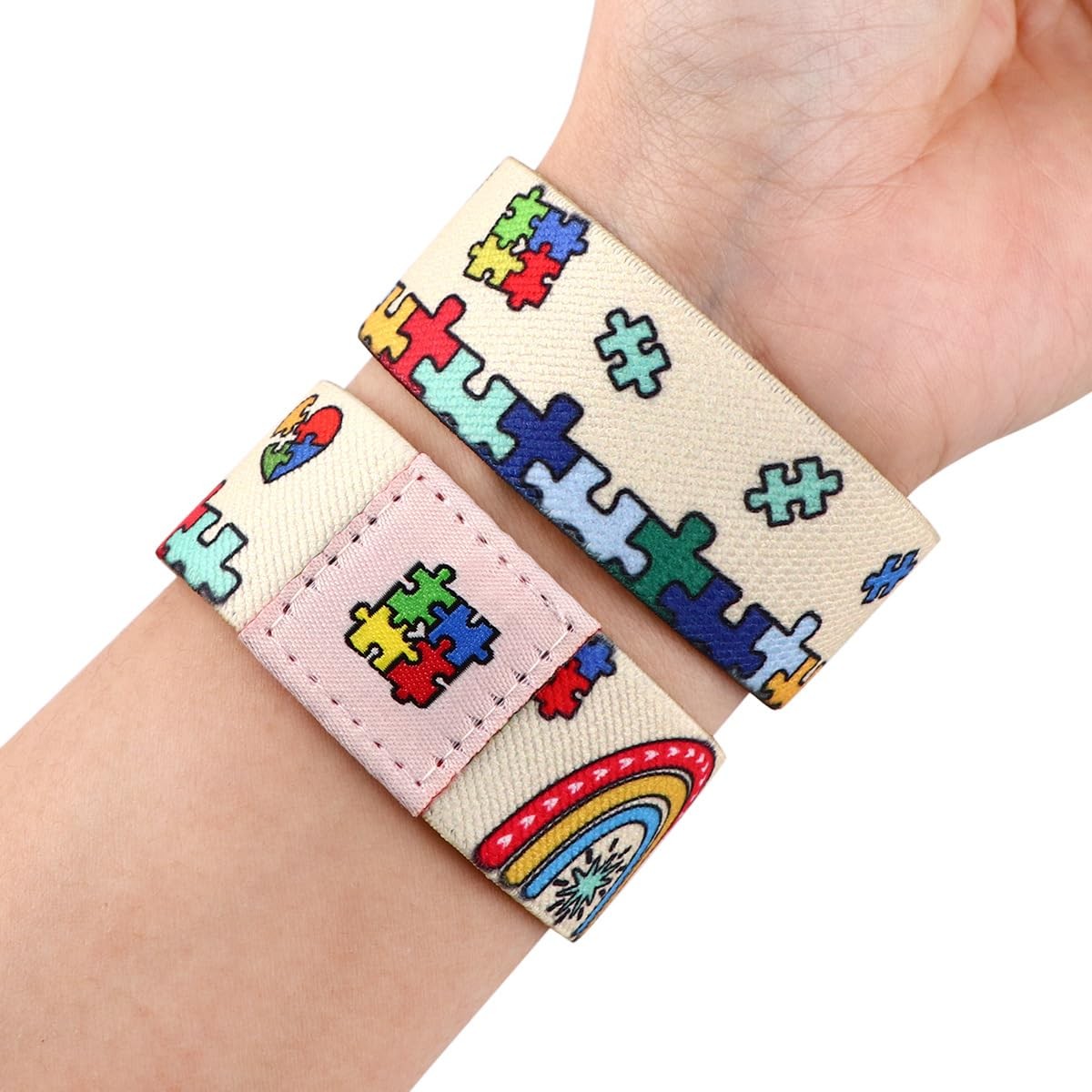 Autism Awareness Puzzle Bracelet Adult Autism for Women Men Bracelet Special Bra