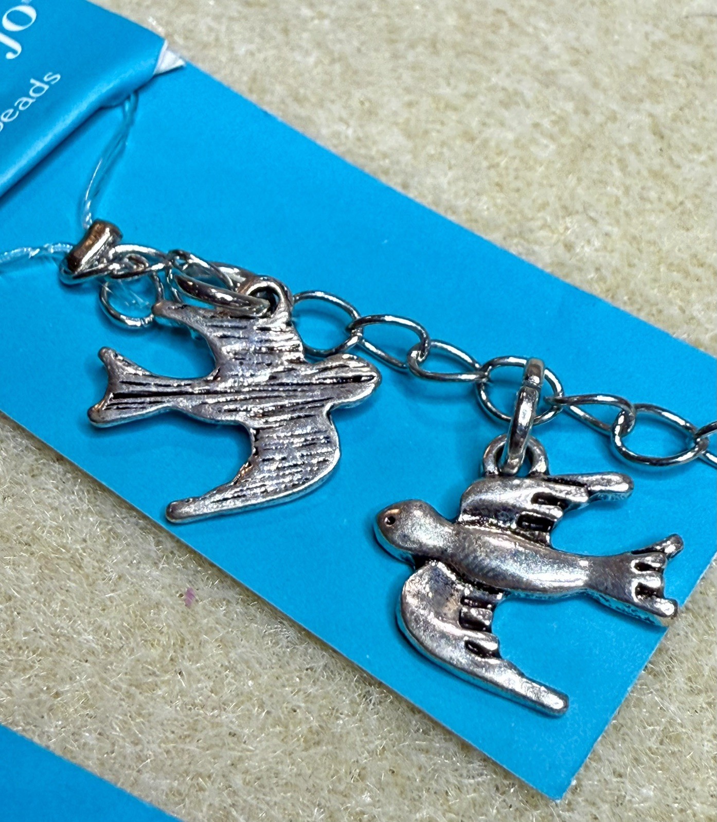 HILDIE & JO & Fire Mountain Gems New Old Stock beads angel wings bird charms