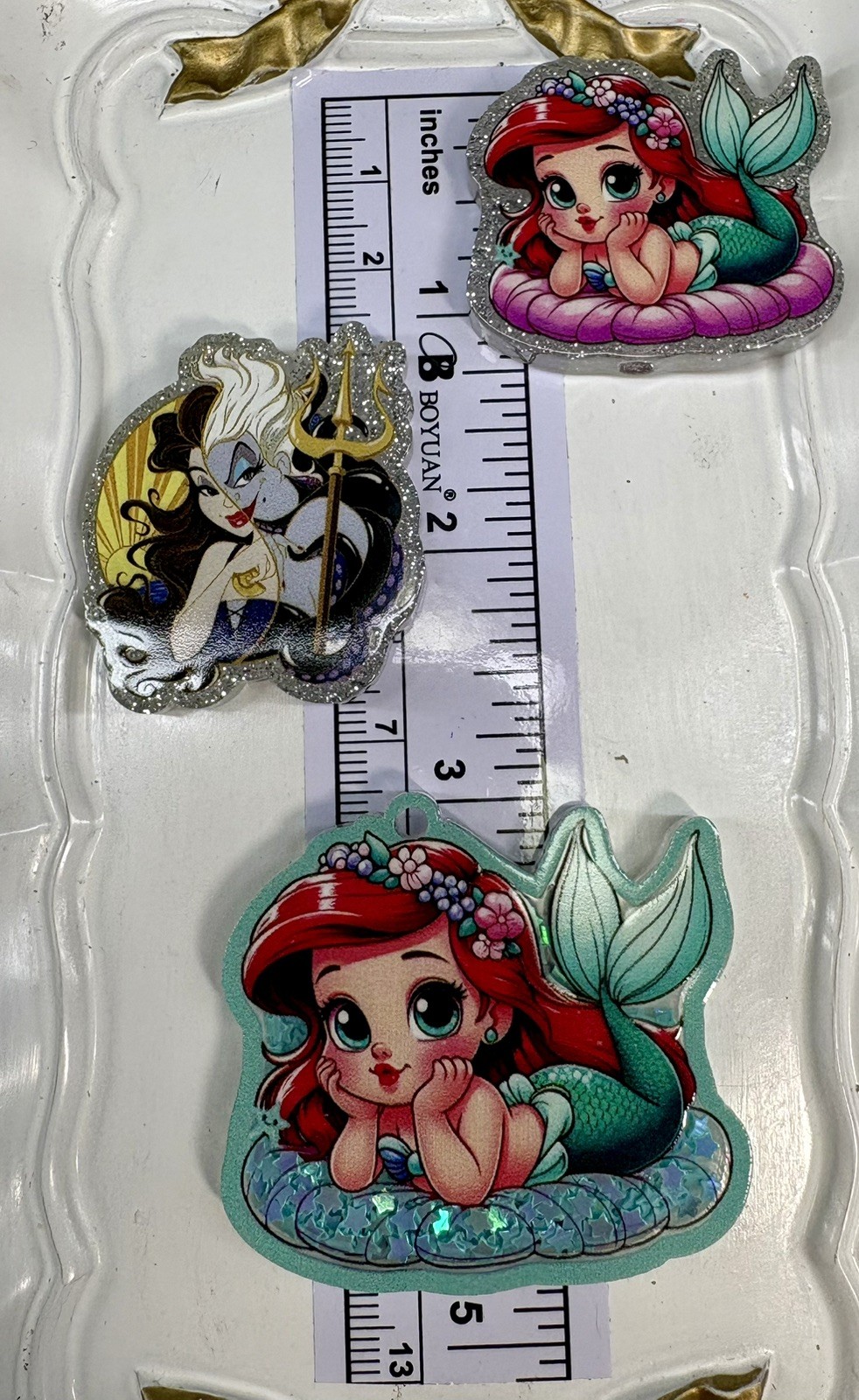 3 Little Mermaid Ariel Style1 Focal Beads For Beadable Pens ✨Keychains✨