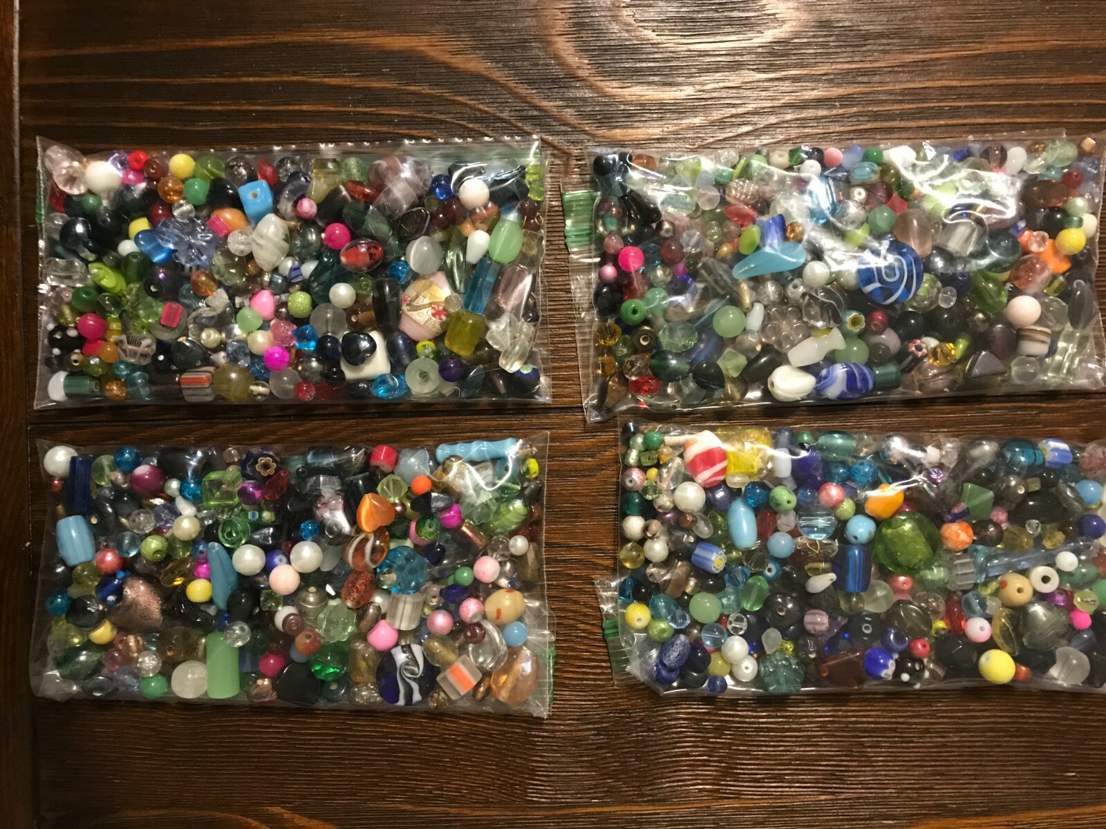 *~200~💕 Piece Glass Loose Beads*7oz+ Bulk Mixed Lot #1 Craft Jewelry!!!😀