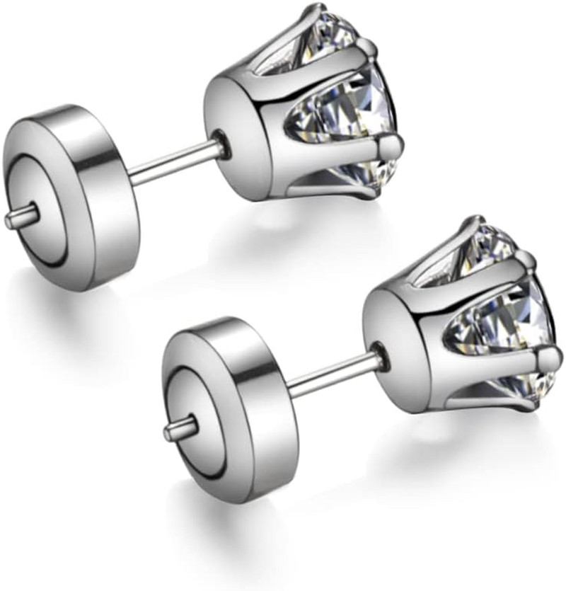 Earring Backs for Studs, 4PCS Large Heavy Earring Support Backs in Gold