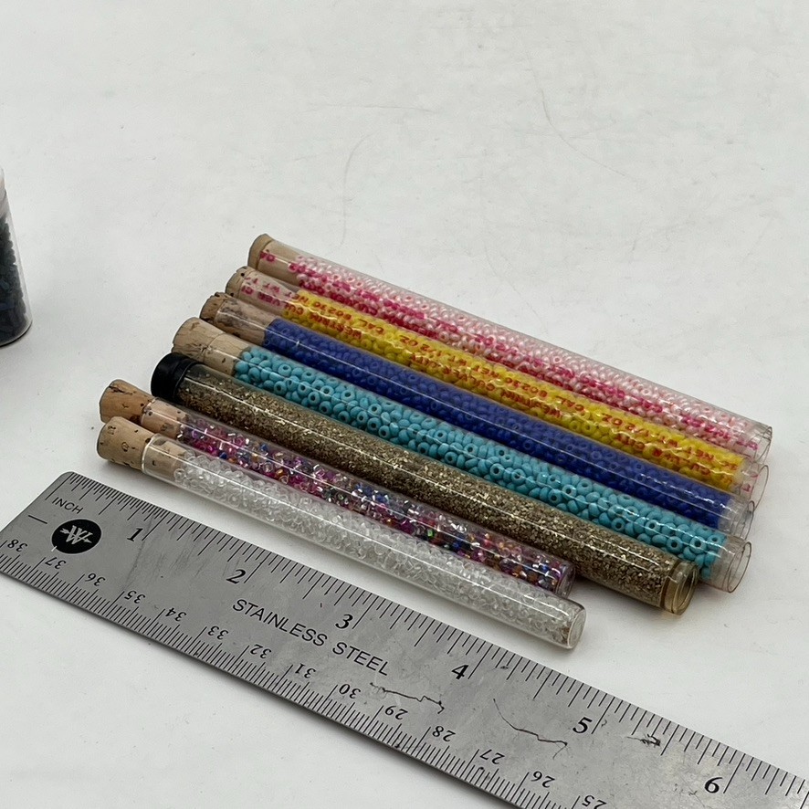 Vintage 1960s 1970s Craft Beads Lot Hippy Hippie Boho Original MCM Crafting