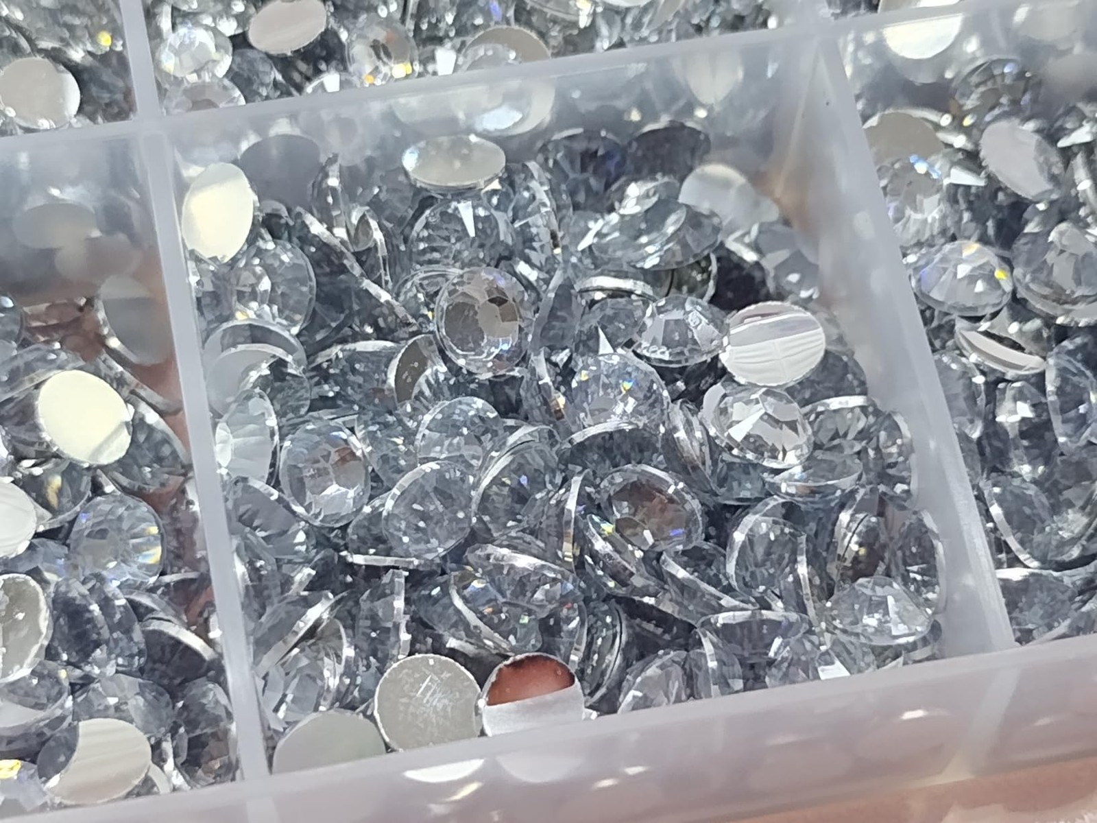 24000Pcs Silver Rhinestone Kit Flatback Gems for Crafts Nails DIY with Bows & To