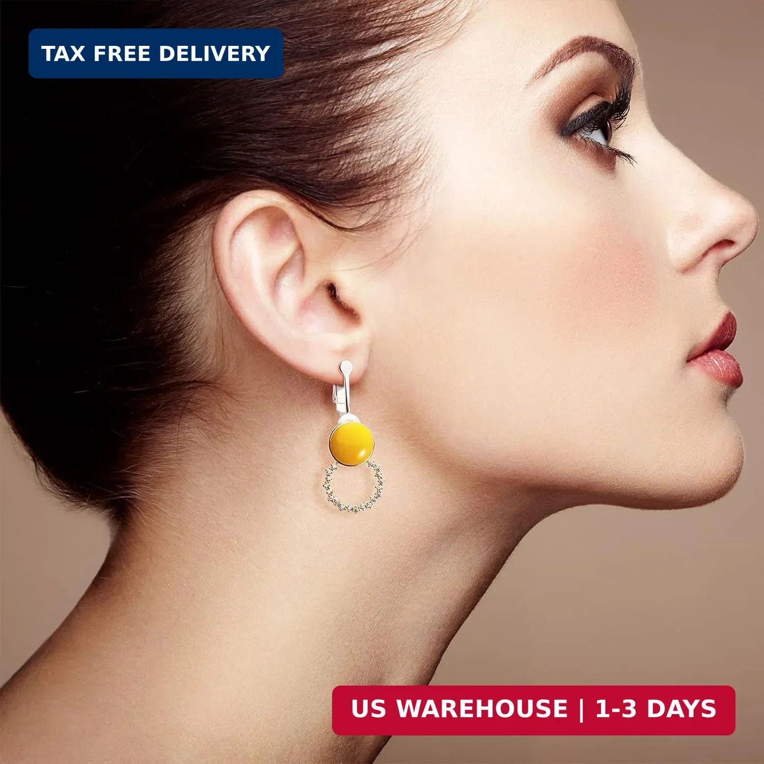 Tatuo 18 Pieces Clip-on Earrings Converter Components with Post Convert Pierced