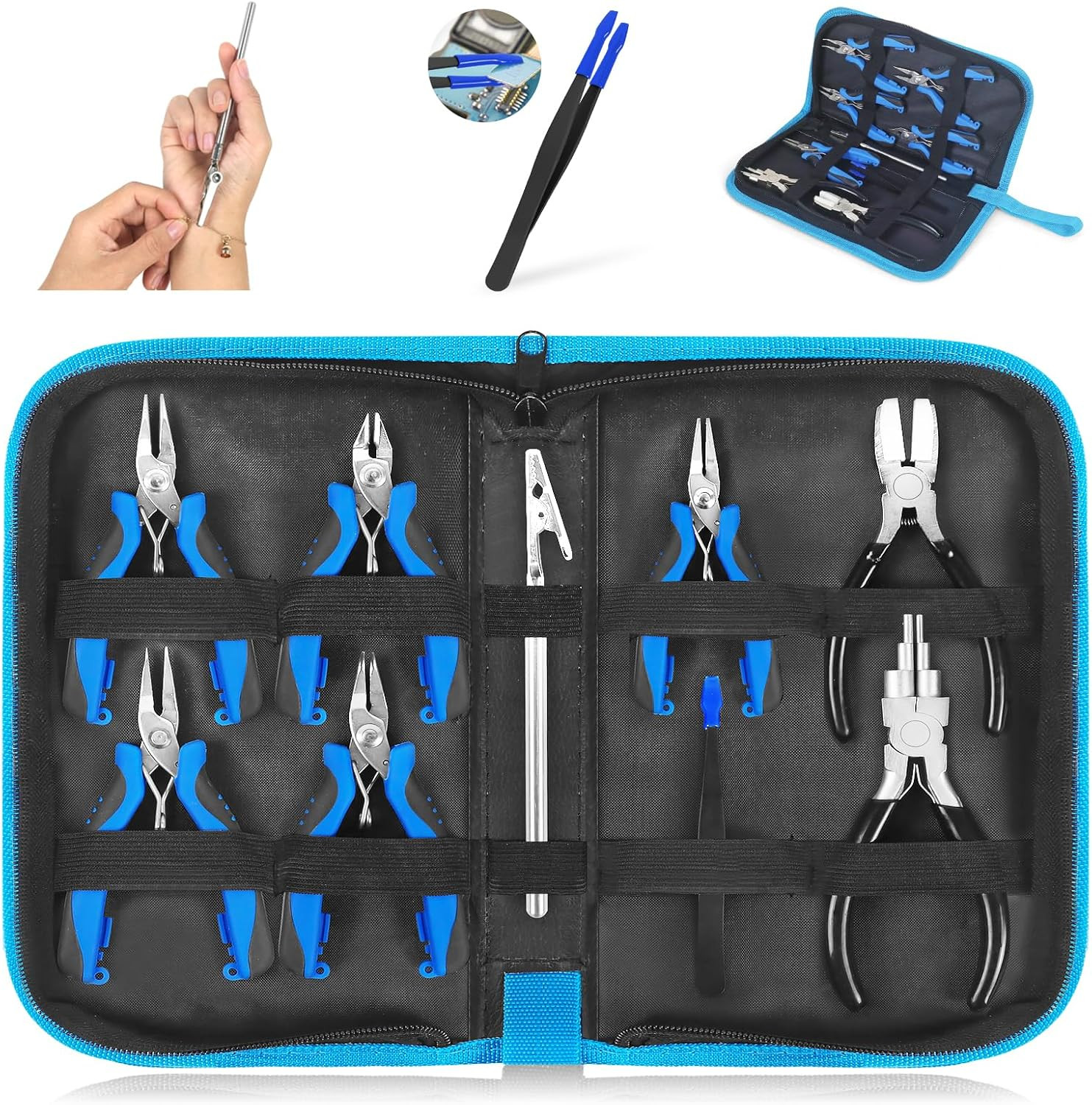 Jewelry Pliers Set Jeweler Making Tools Kit,Mini Craft Pliers Tool for Adults Be