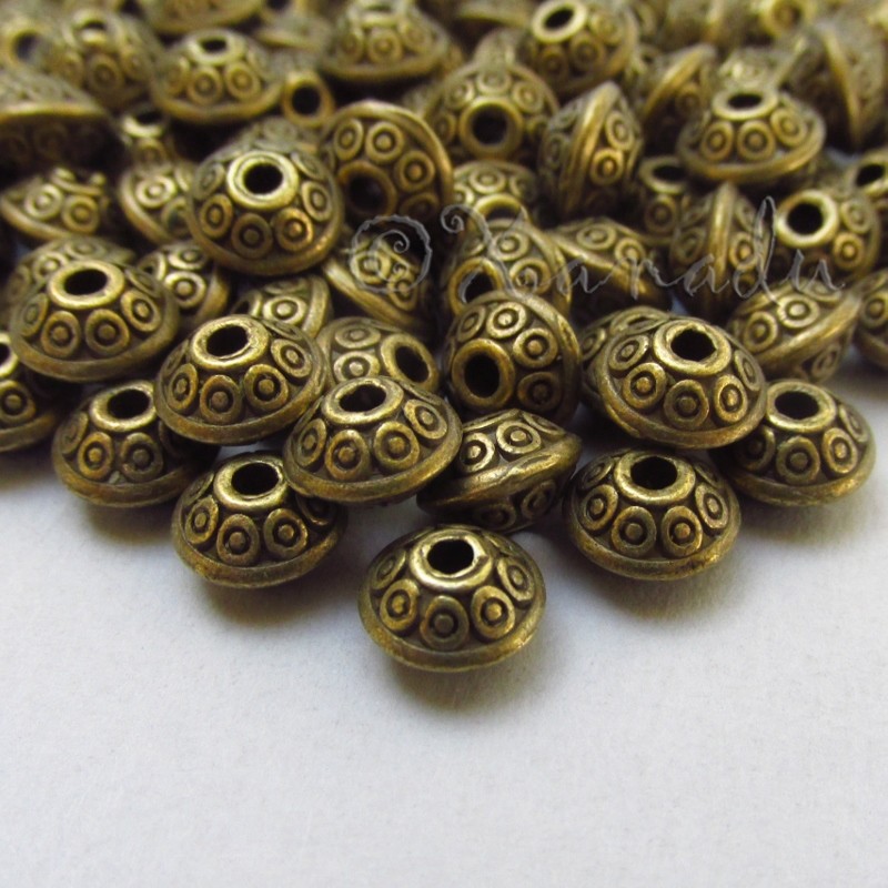 Antiqued Bronze 6mm Spacer Beads B4895 – 20, 50 Or 100PCs