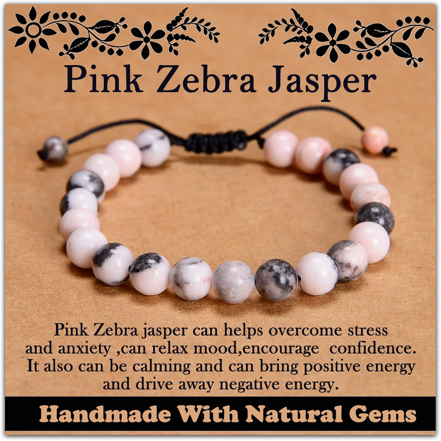 468Handmade Adjustable Natural Gemstone Crystal Bracelet Healing Power Energy In