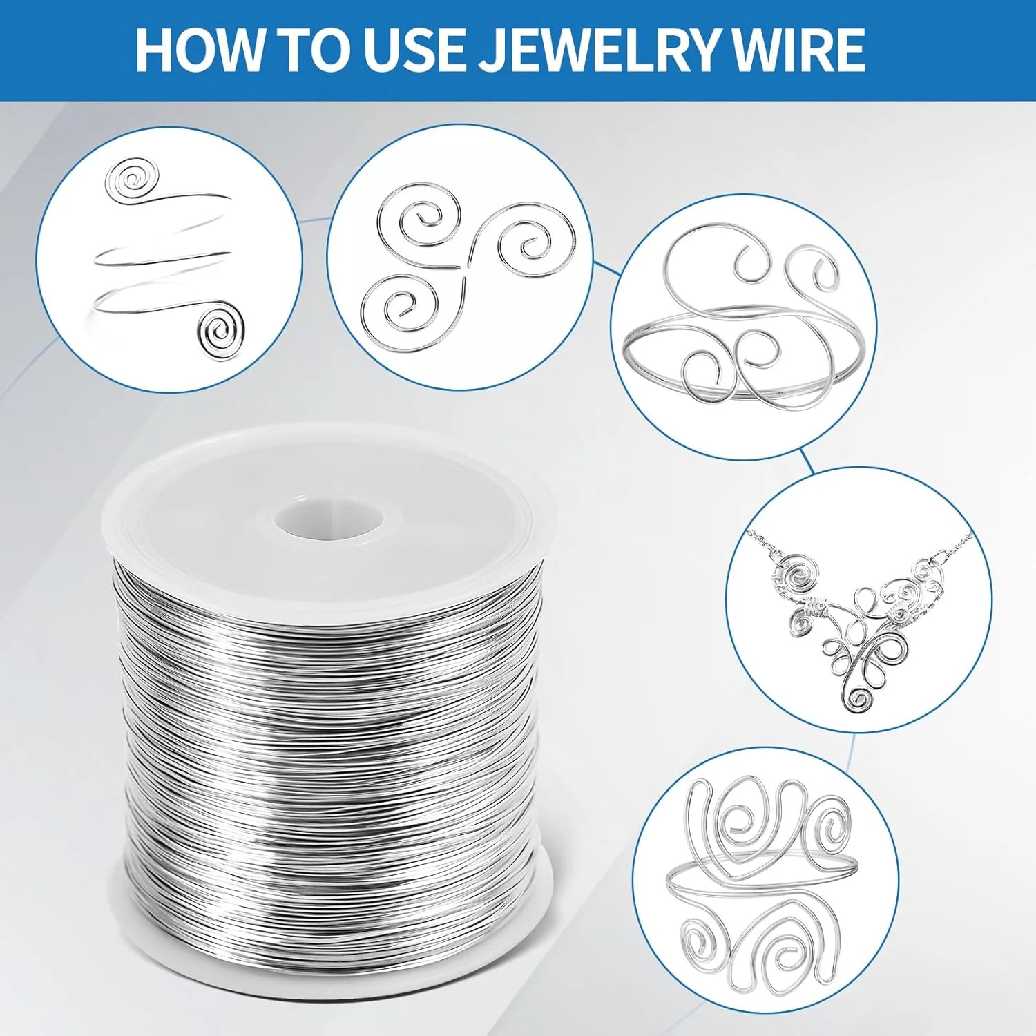 26 Gauge Wire for Jewelry Making – 328ft Tarnish Resistant Copper Wire (0.4mm X