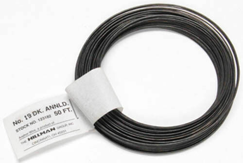 50 Feet Annealed Dark Black 19 Gauge Round Wrapping Wire Craft Supplies