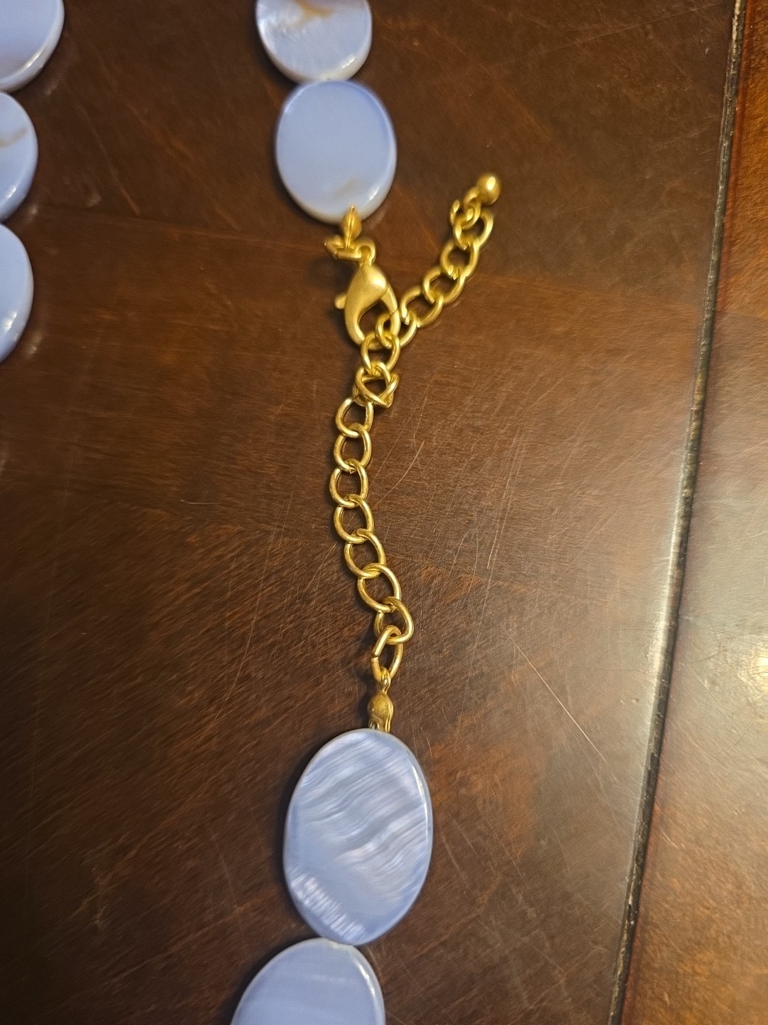Vintage Mother Of Pearl? Necklace Unknown Rare.