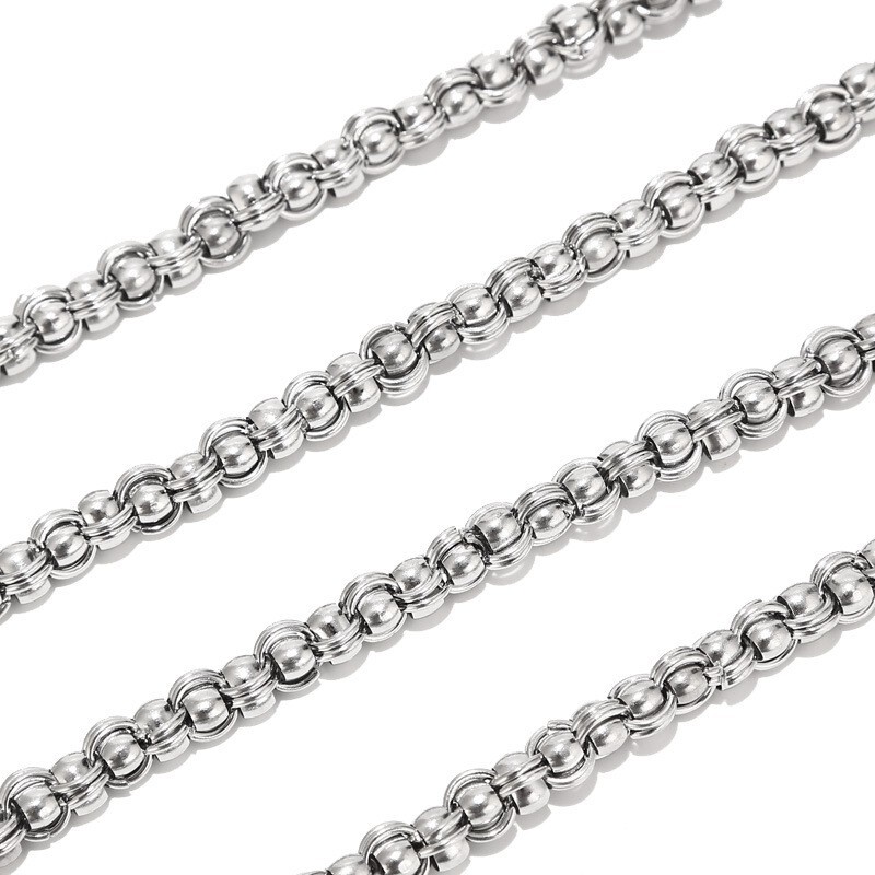 1meter Stainless Steel Round Beads Heavy Chain DIY Craft Making Chain