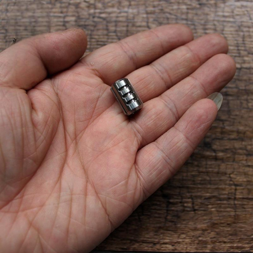 Titanium Knife Lanyard Bead Paracord Pendant Glow in the Dark 25 Years Life EDC