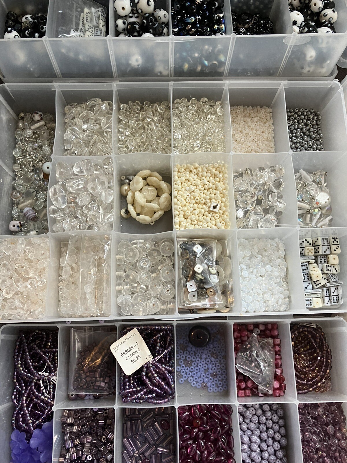 38 Cases Beads, VINTAGE BEADS Jewelry Making Wholesale Old Store Inventory PLUS