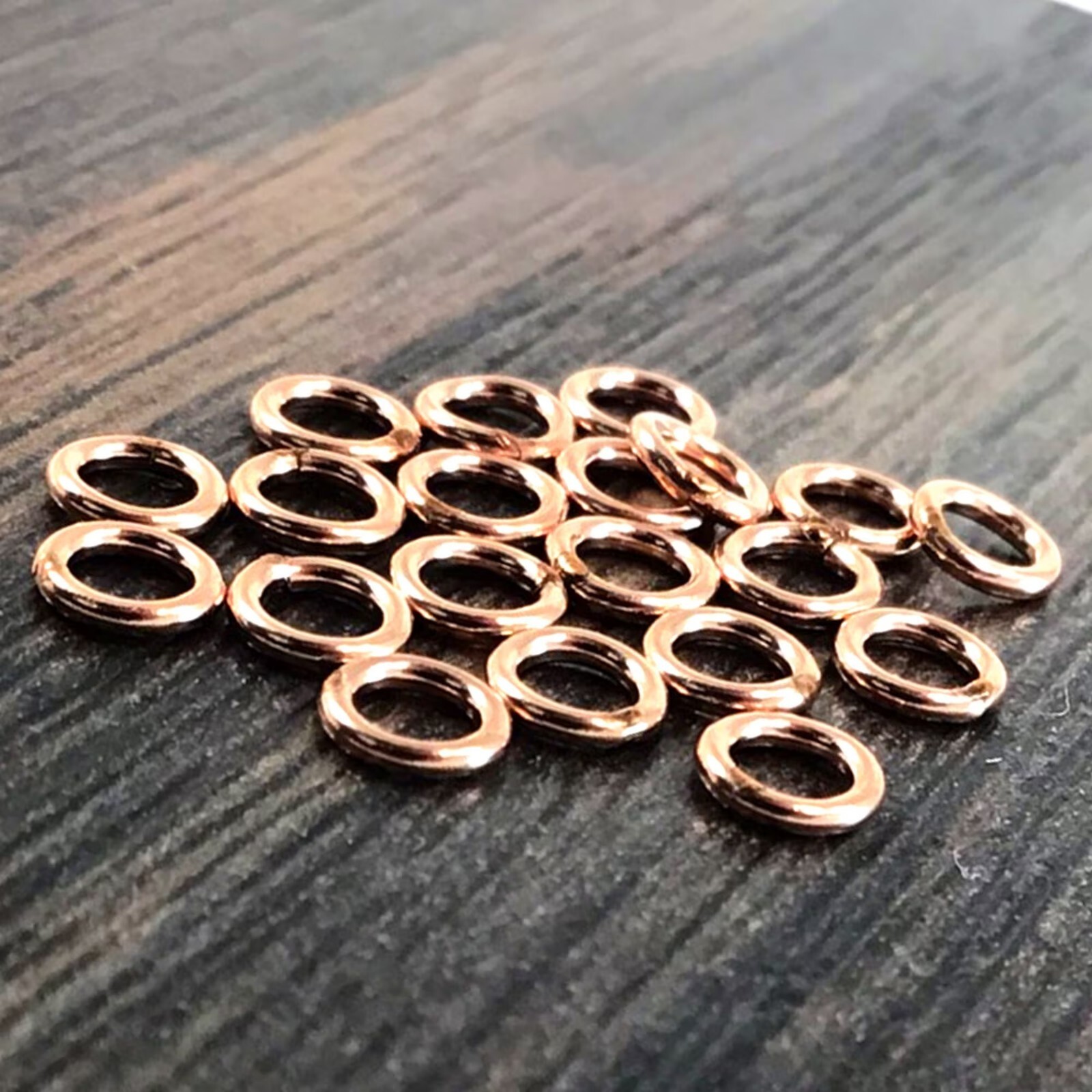 20pcs Rose Gold Filled Round Open/Closed Jump Rings Connector 3mm, 4mm, 5mm