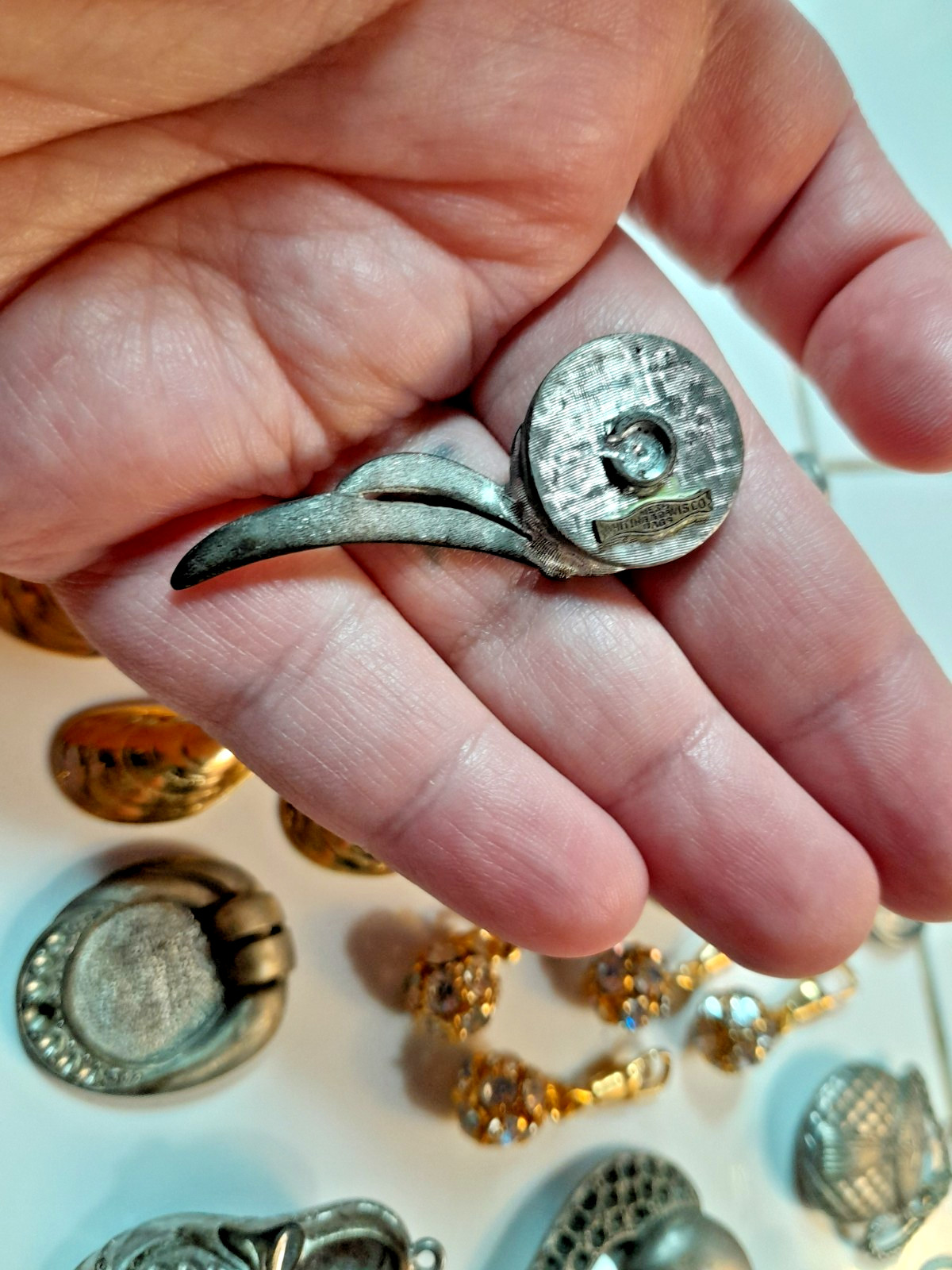 Vintage Metal bits for Jewelry Mixed Media LOT Golf Oyster Purse Charm Pendant
