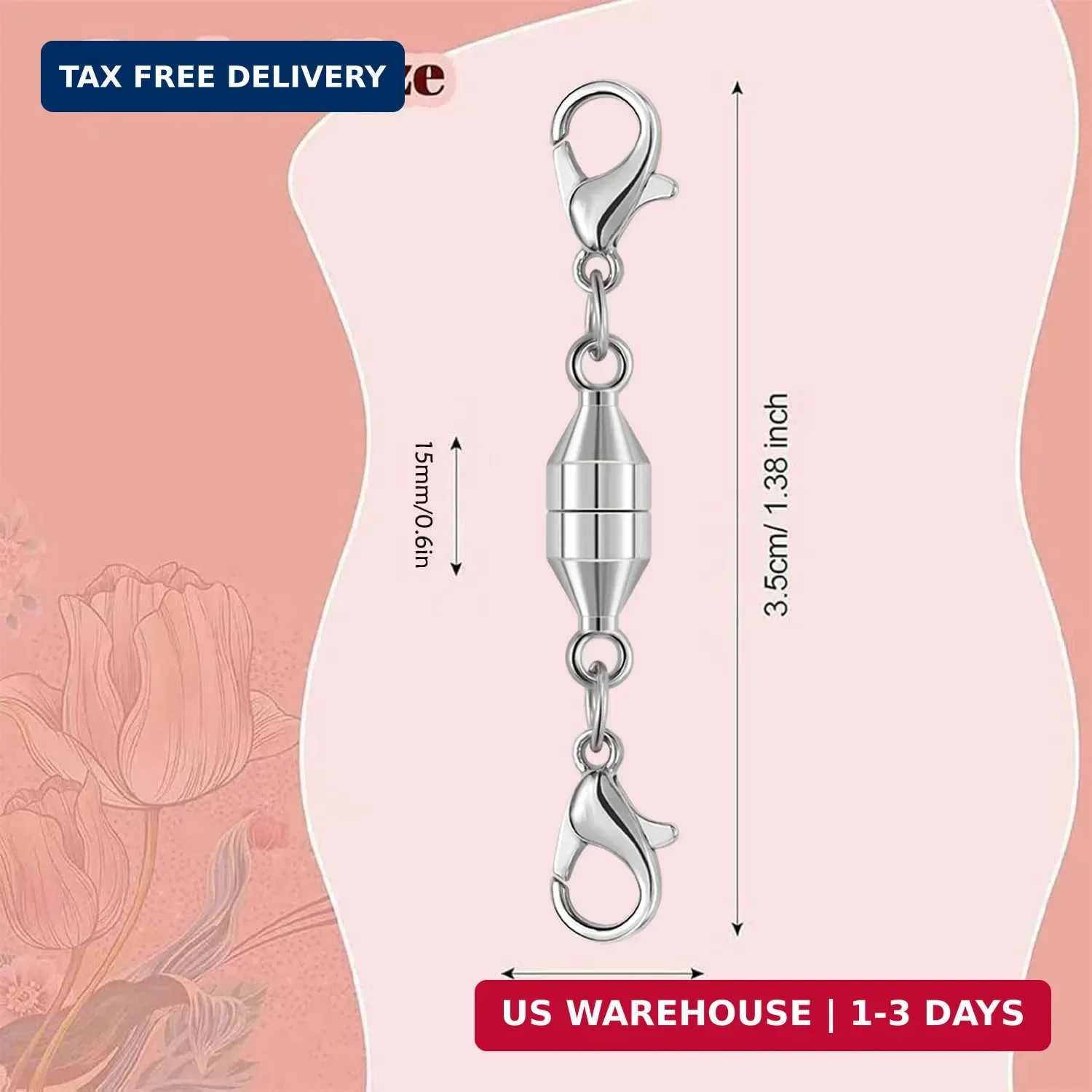 Magnetic Jewelry Clasps, Magnetic Necklace Clasps and Closures Easy-to-Use for J