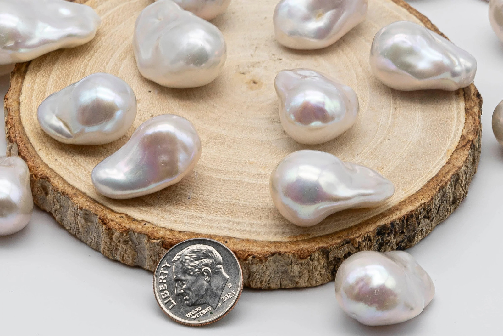 16-17mm Loose Single Piece Baroque Pearl in Large Size Undrilled with Amazing L
