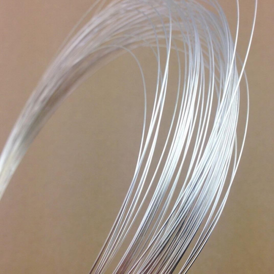 Adabele 10 Feet Authentic Sterling Silver Jewelry Wire Half Hard Round Beading W