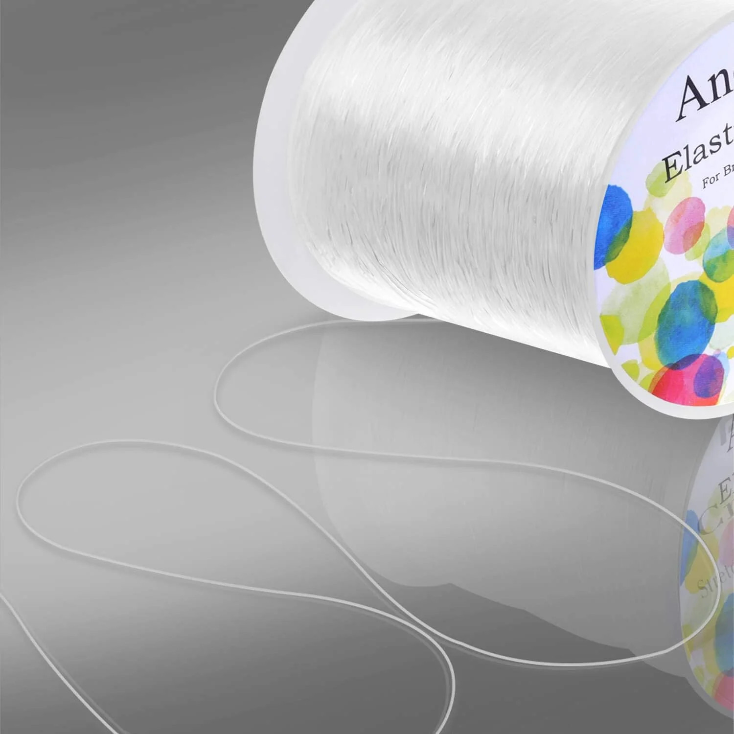 Elastic String for Bracelets,1mm Elastic Bracelet String Beading String Stretch