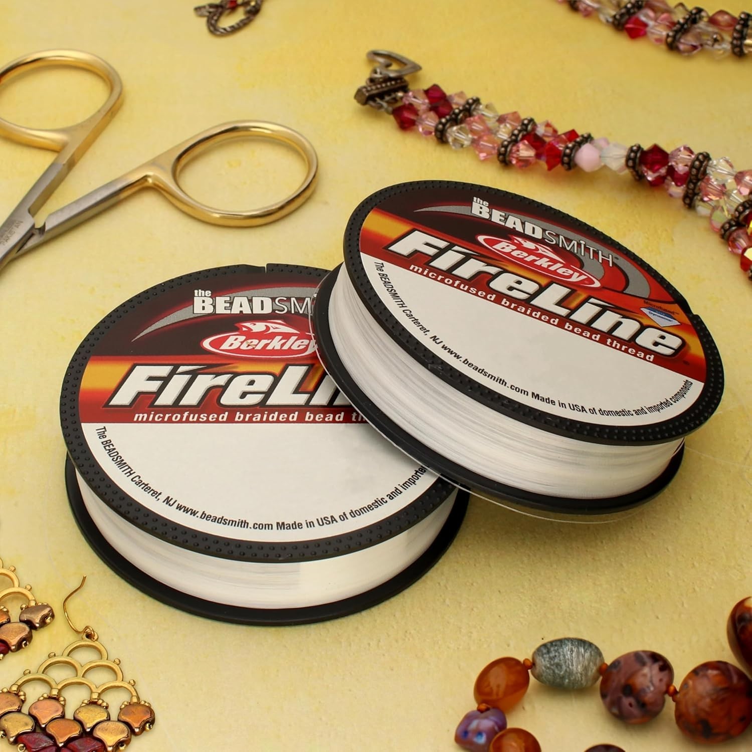 50-Yard Micro-Fused Braided Jewelry Thread – Ideal for Bead Weaving & Crafting