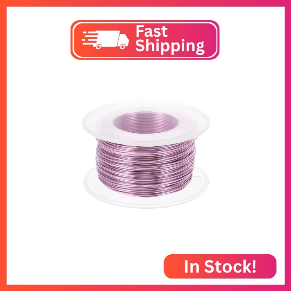PATIKIL 20 Gauge 0.8mm Aluminum Craft Wire, 98.4 Ft Metal Wire Armature Bendable