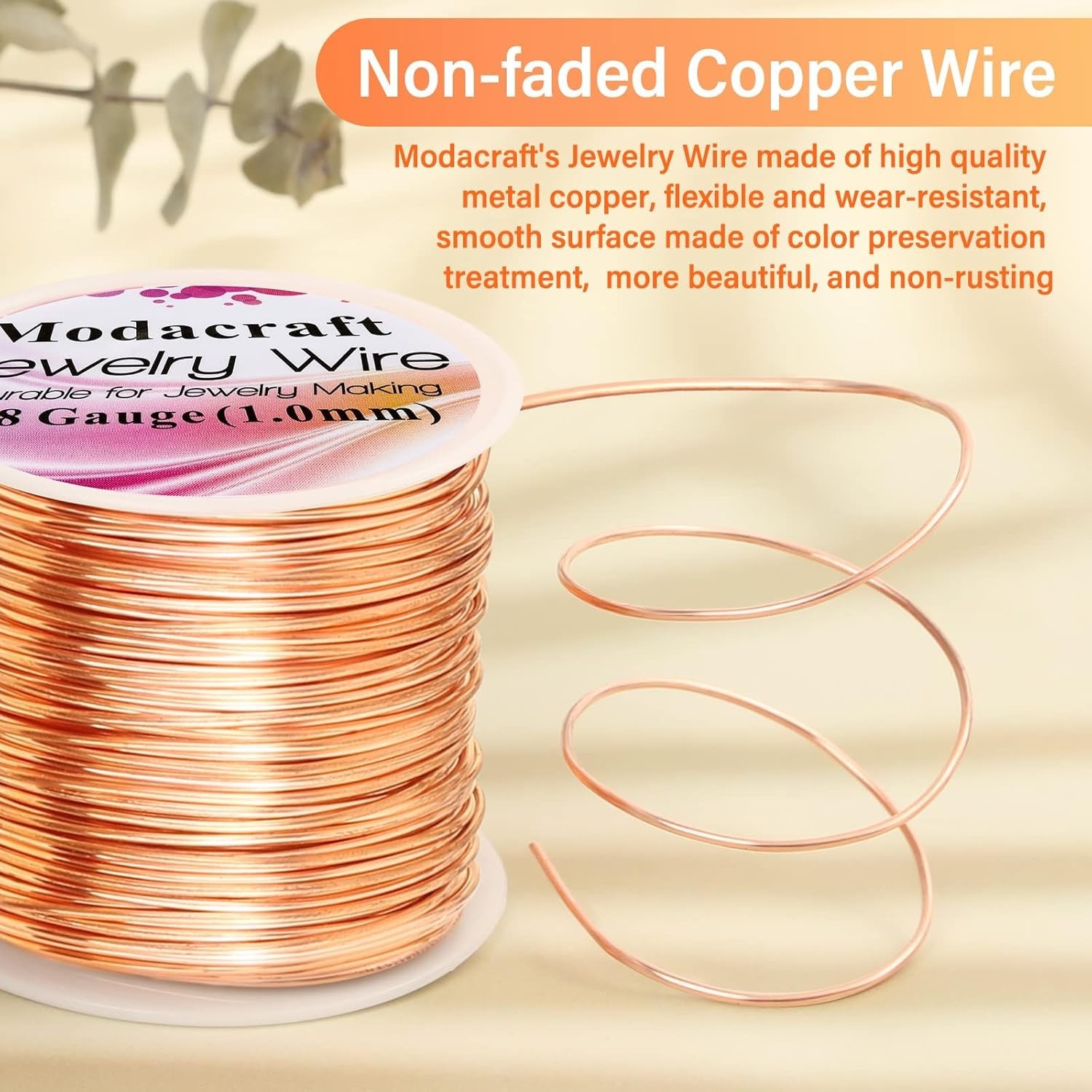 18 Gauge Copper Wire for Jewelry Making with 4 in 1 Plier, 65Ft/1mm Craft Bea…