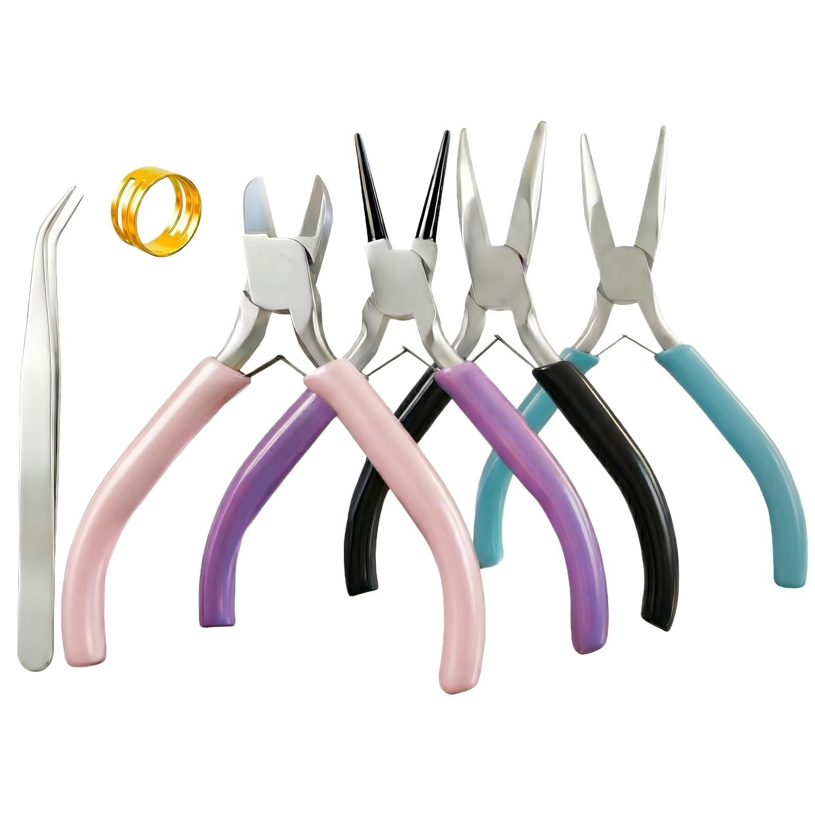 4pcs Mini Jewelry Pliers Tools Set for Jewelry Making & Repair Supplies – Fla…