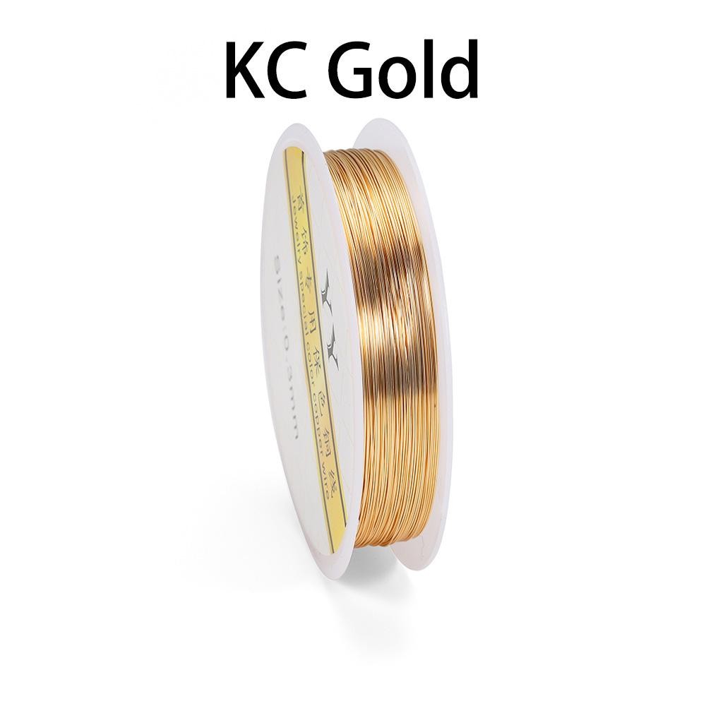 1 Roll Gold Copper Wire 0.2-1.0mm Beading Wire DIY Jewelry Making Craft
