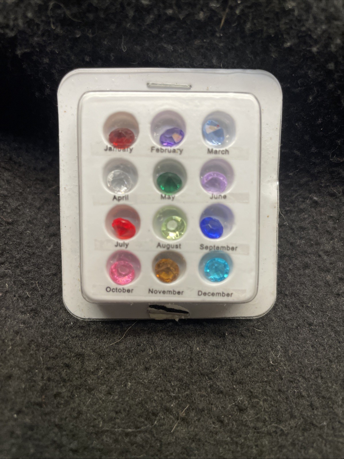 Lot of Story Locket Acrilic Birthstones and Unknown Brand