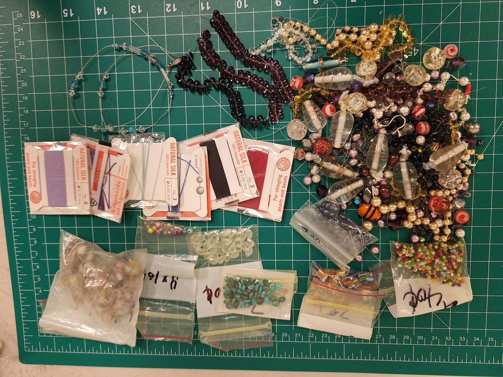 Mixed Beads Lot Glass Seed Pearl Craft Jewelry Making Stringing Material Supply