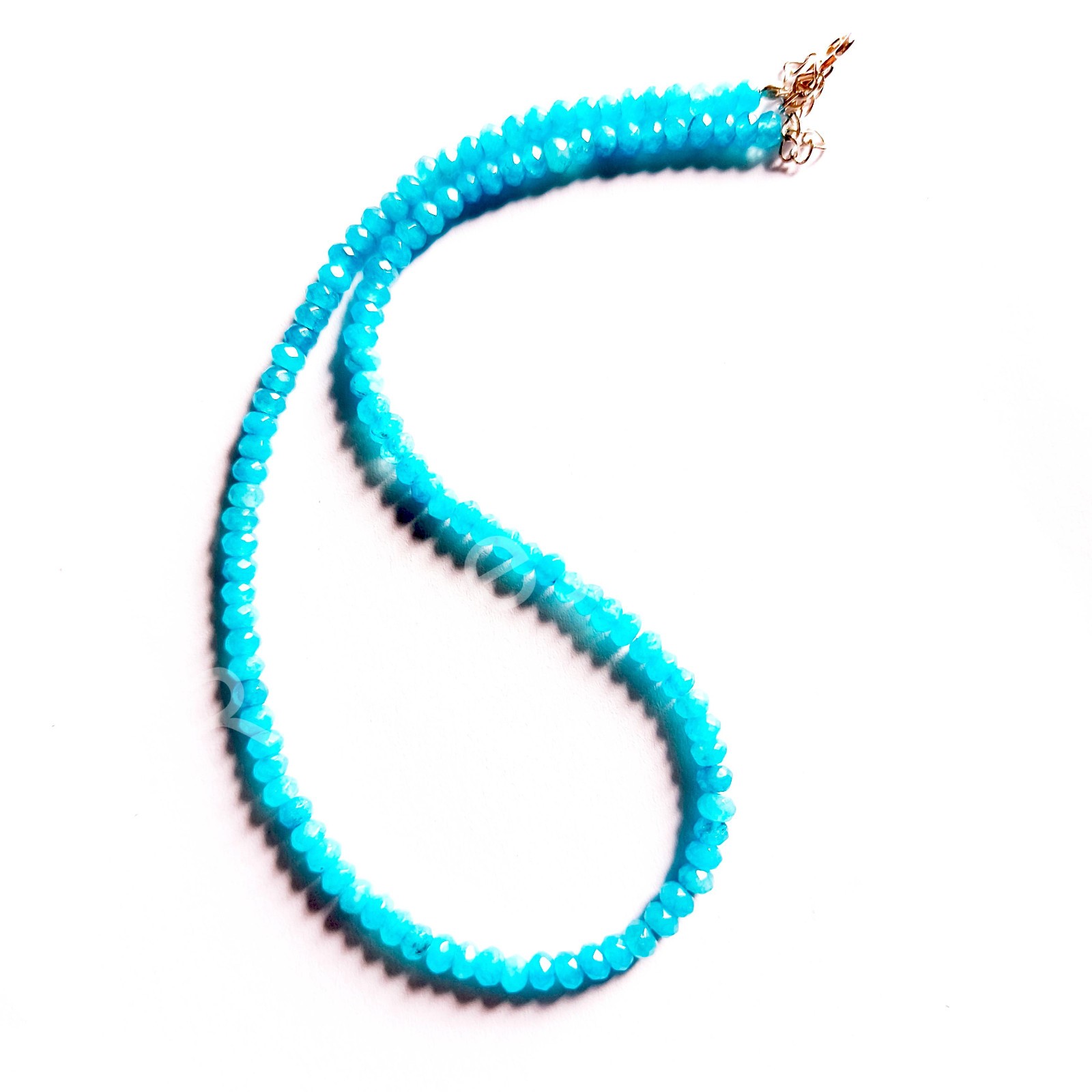 Natural Blue Opal Beads, Ethiopian Blue Opal Faceted Beads, Opal Rondelle Beads,