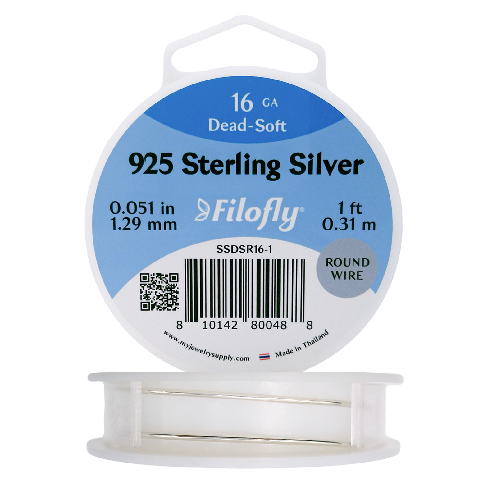 Filofly, 925 Sterling Silver Wire, Dead Soft, Round