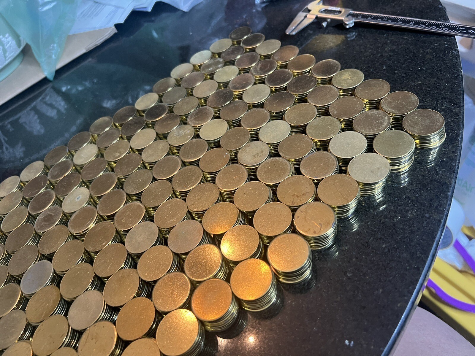 50 – 25mm X 1.7mm Round Blank Disc Raw Brass Stamping Tag Craft Jewelry Crafts