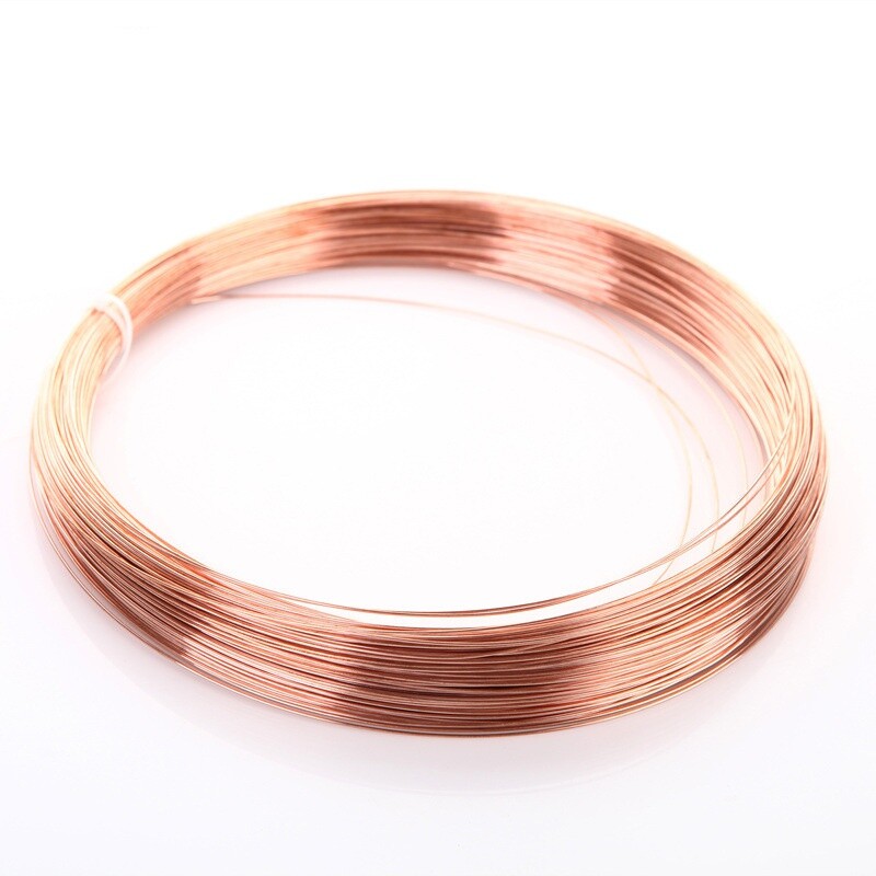 1m 99.9% Pure Copper Wire Diameter 0.2-5mm Jewelry Crafts Metal Material Tool