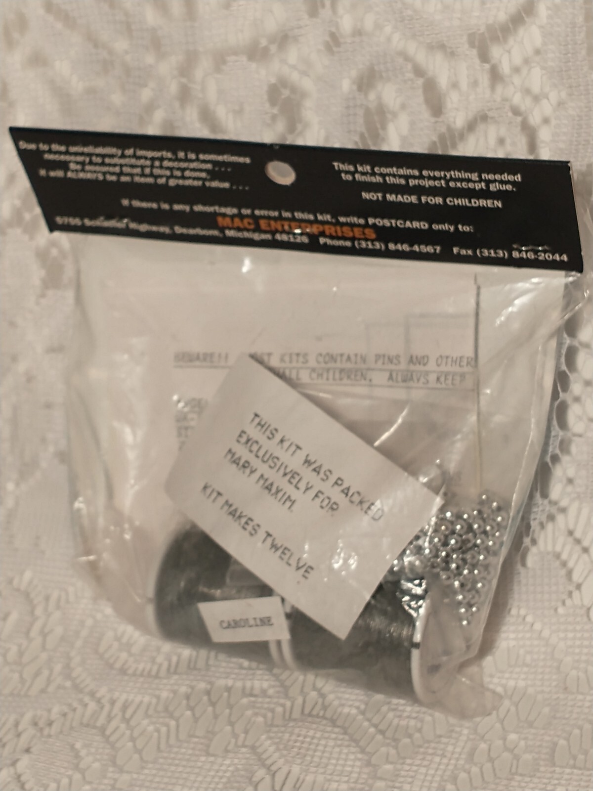 Angelique Kit Year Round Angels Handicrafts Craft 1 package Kit. tblxb1