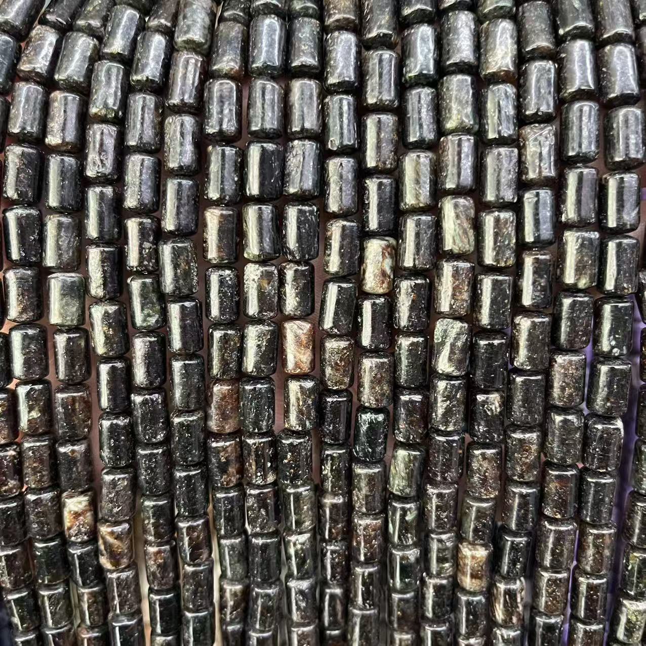 6x10mm Cylinder Natural Imperial Jasper Bucket Shaped Beads for Jewelry Making