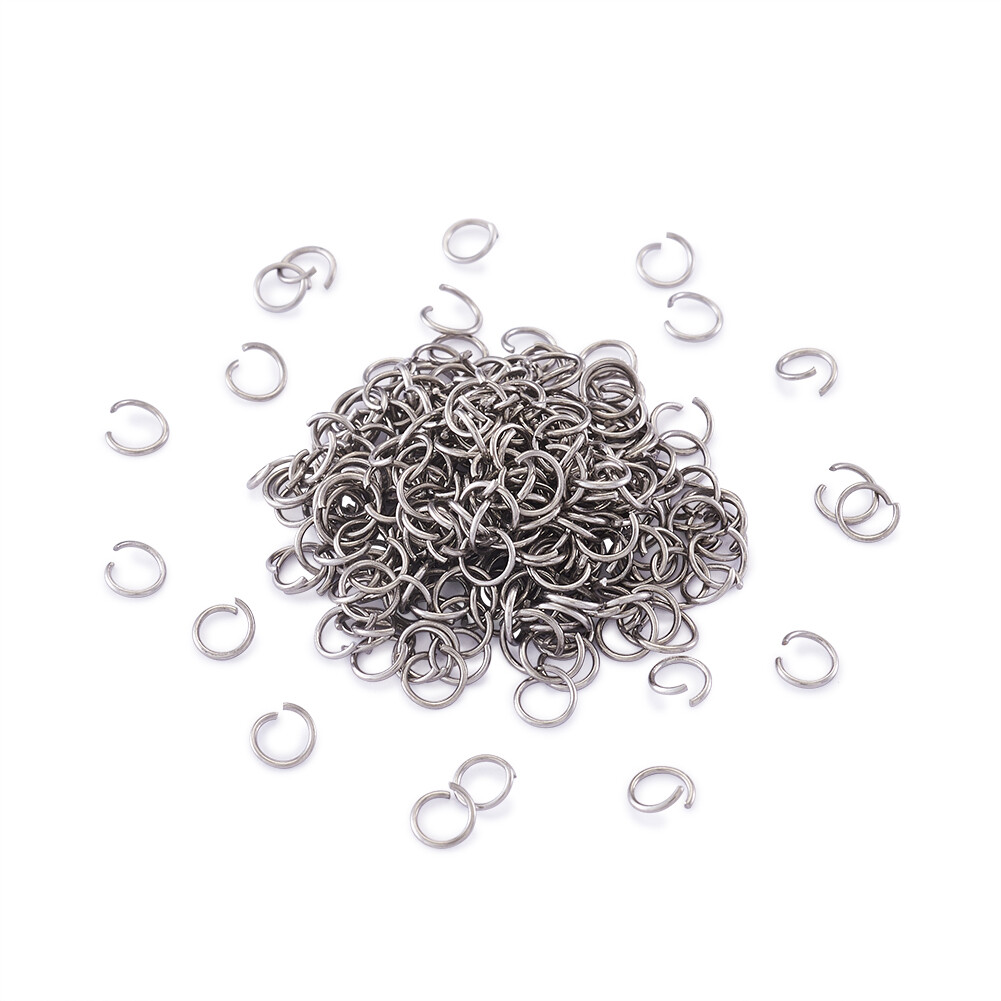 50000Pcs Stainless Steel Open Jump Rings Stainless Steel Color Crafts 4×0.5mm