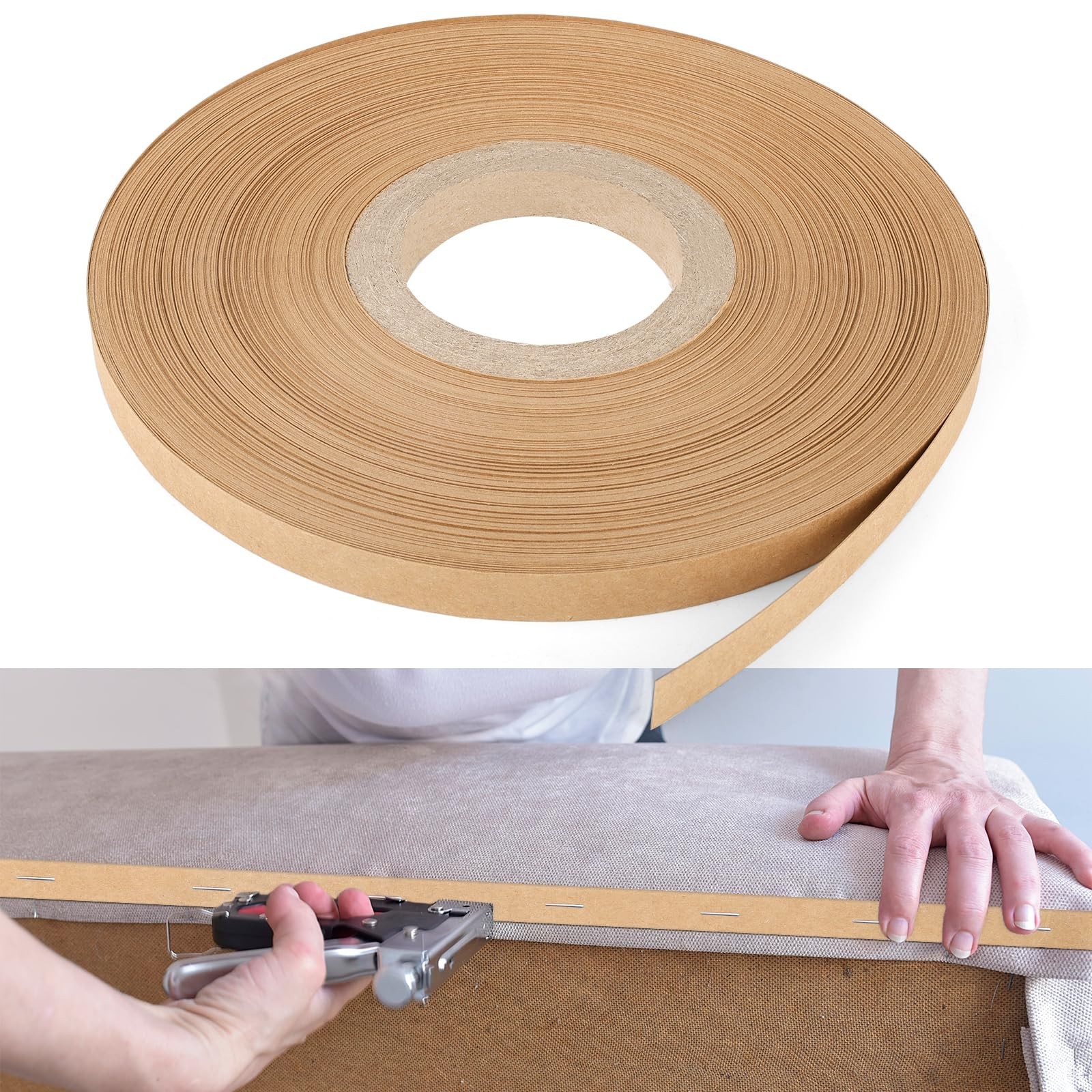 Upholstery Tack Strip 2/3 Inch by 70 Yard Roll Upholstery Cardboard Tacking