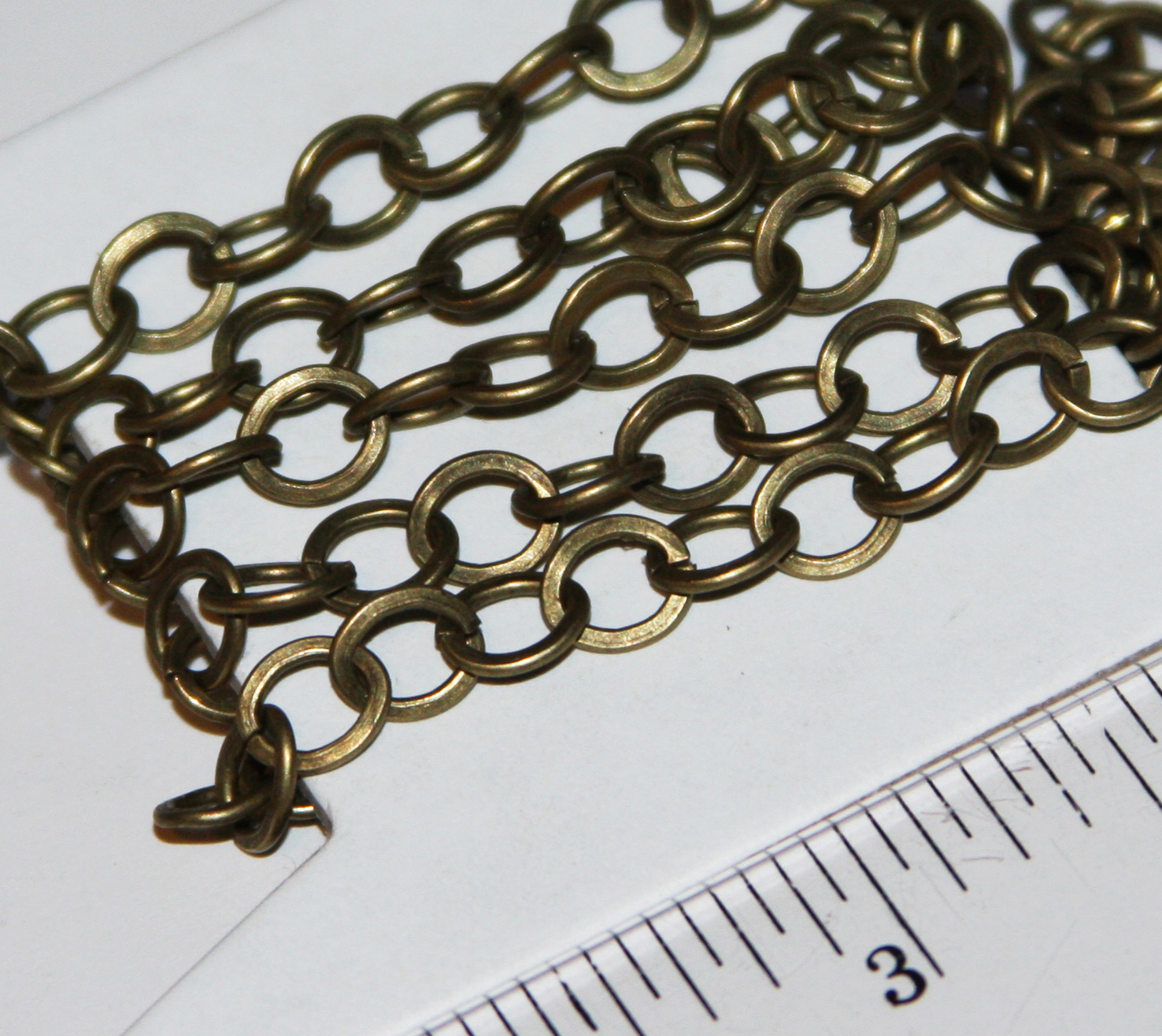 5ft flat round chunky cable chain 6mm Available in 6 colors