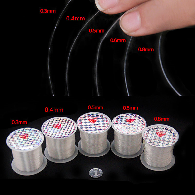 Nylon Beading Wire Cord Thread 0.3-0.8mm Fishing Wire String Craft DIY Jewelry