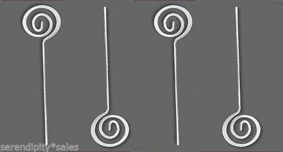12 Silver Plated HeadPins Swirl Design Round Crop Circle 46mm long x 12mm 18 ga