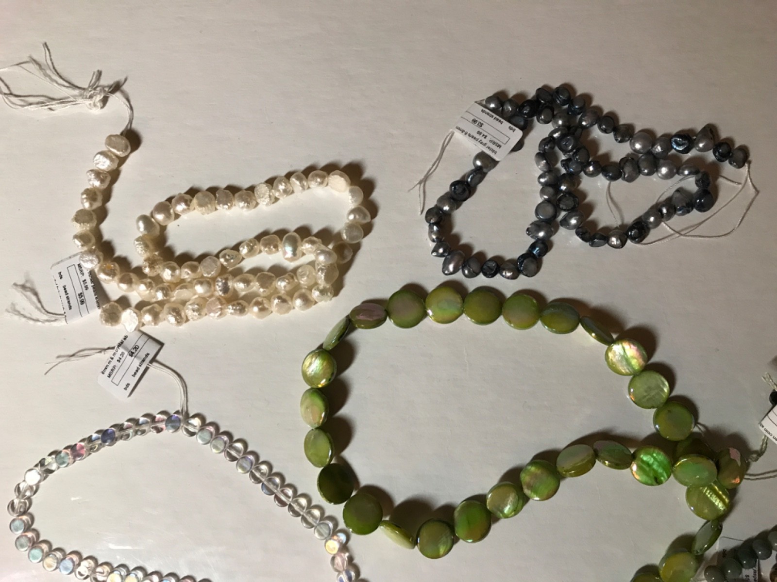 Fire Mountain Gems and Beads Assorted Bead Lot of 11, 2 lbs 6 oz Or Bead Strands