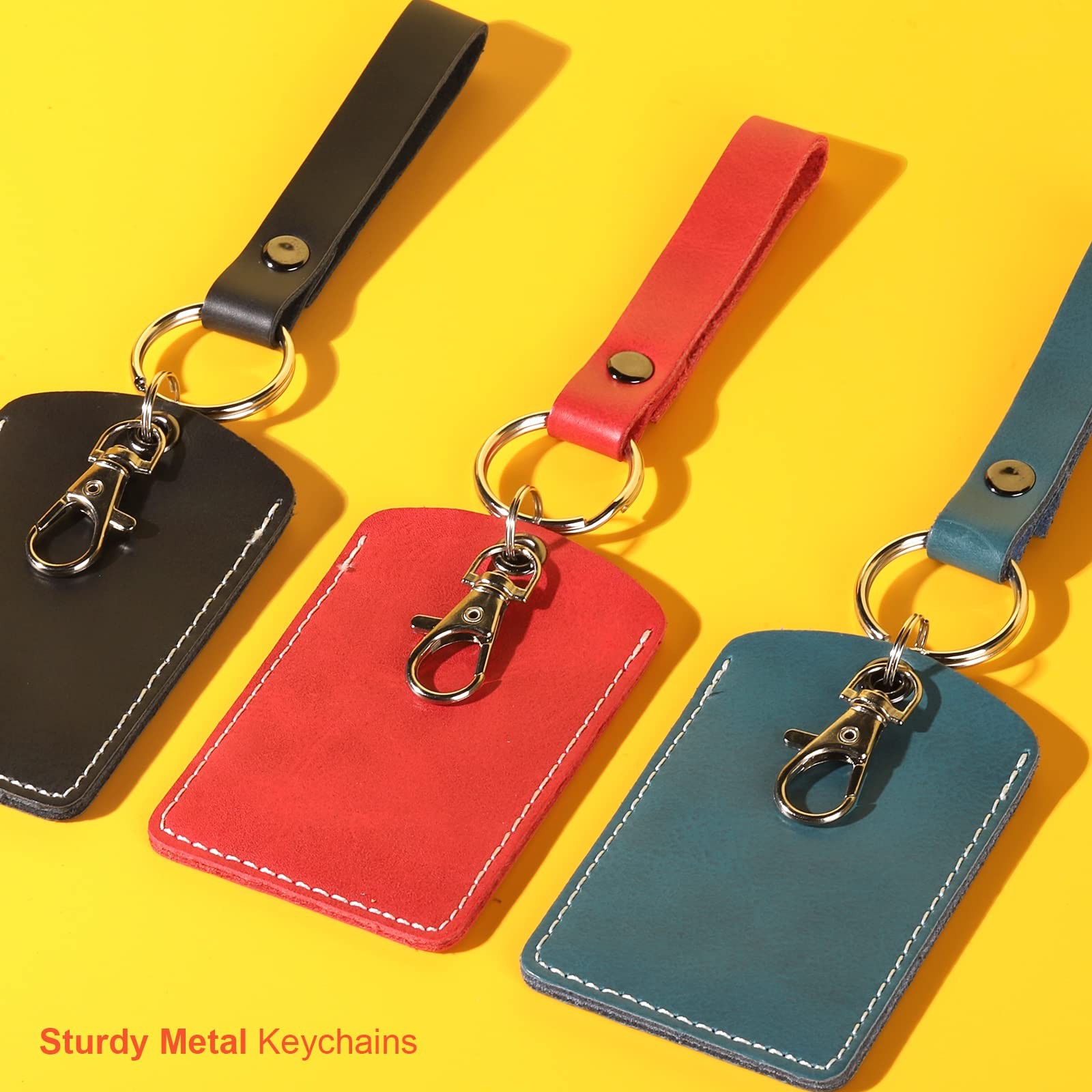 Leobro 60Pcs Lobster Claw Clasps And Key Rings 30Pcs Keychains Clips And 30Pcs