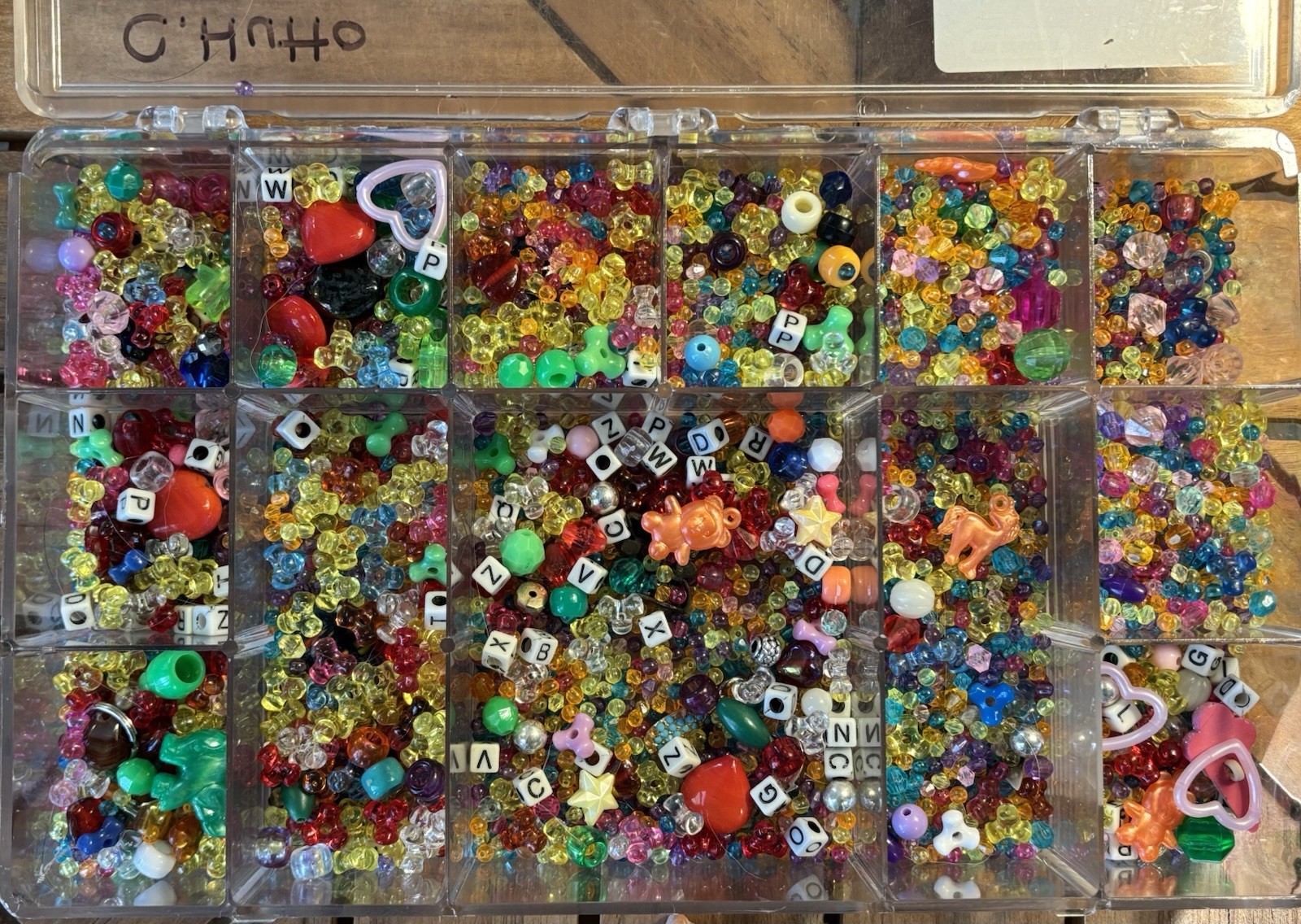 The Beadery Neon Glow In Dark Animal Letters Bead Beading Jewelry Making Kit
