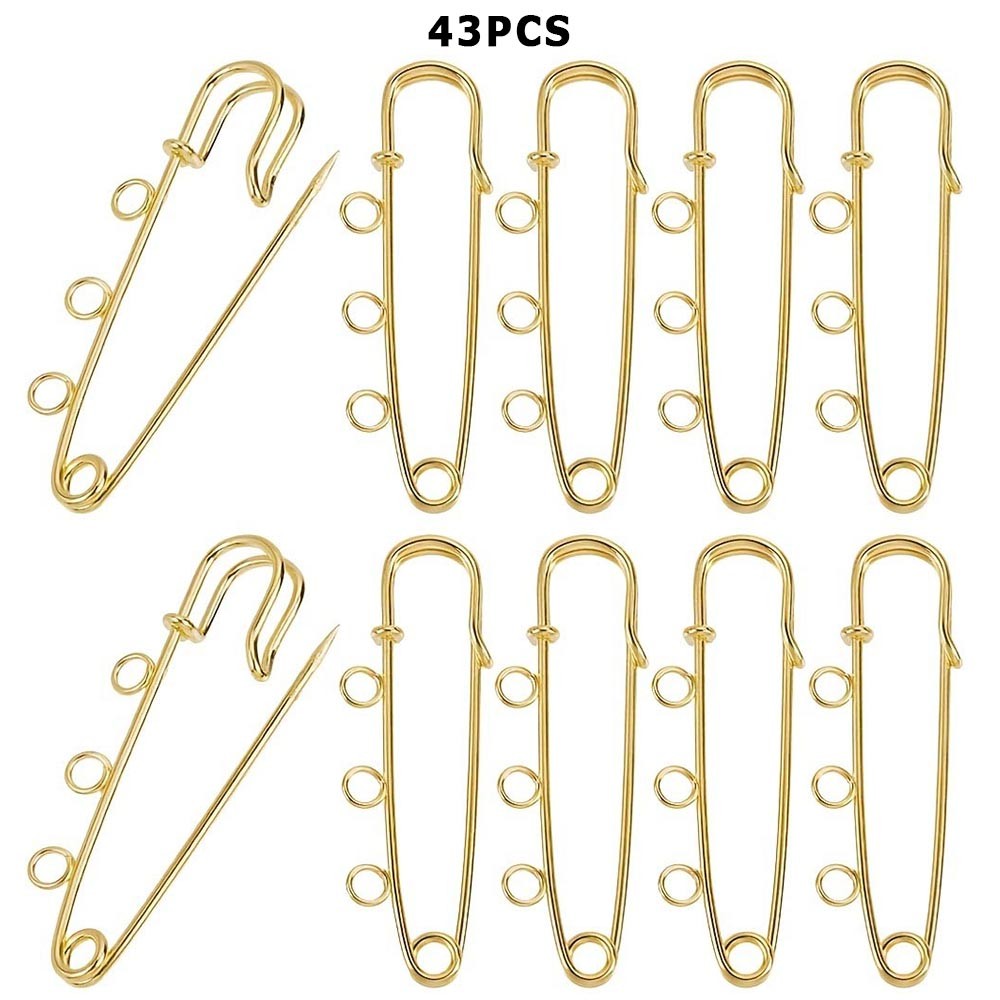 Durable Resilient Easy-To-Use Functional All-Outfit 43-Piece Metal Alloy Pin Set