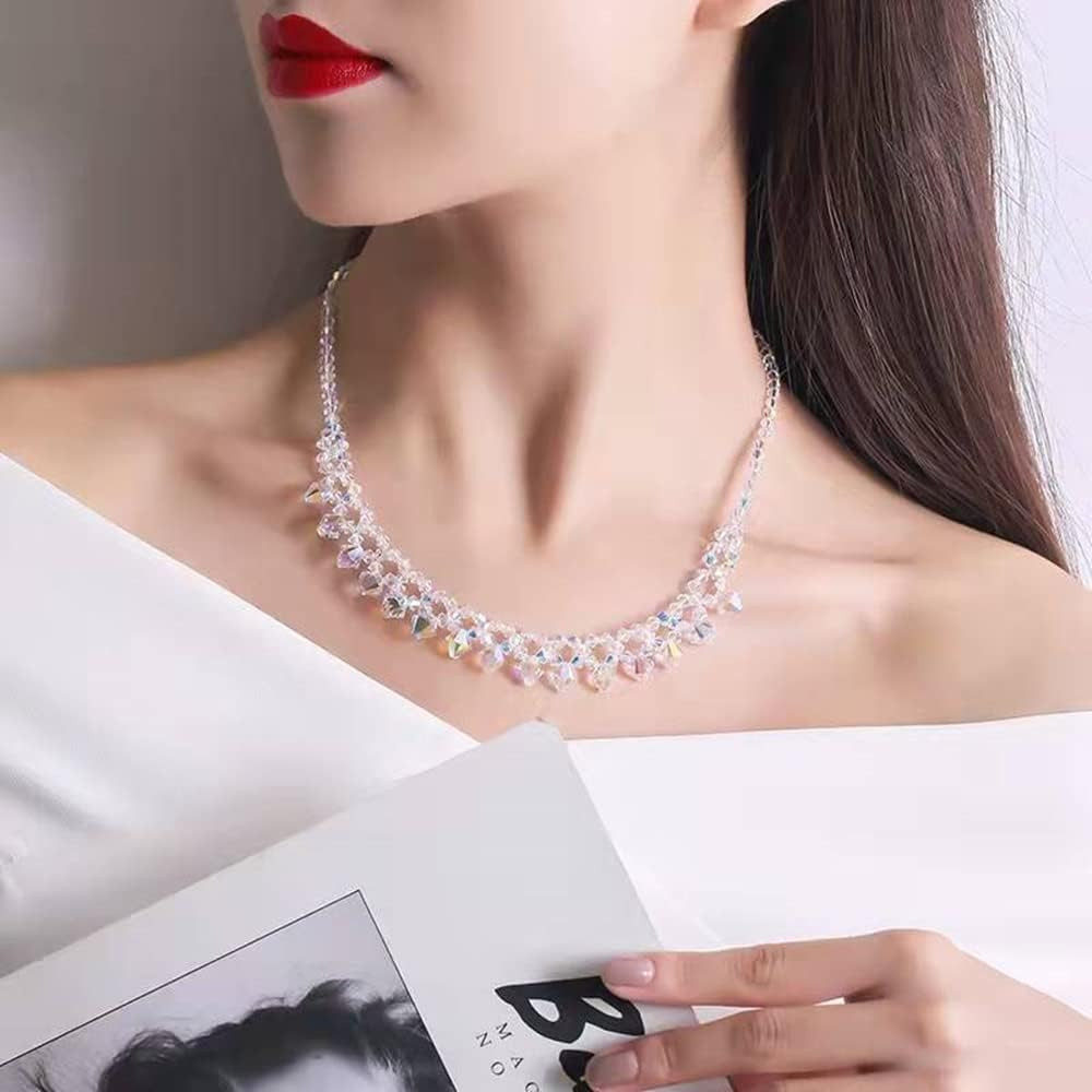 1700Pcs Bicone Crystal Beads 2Mm 3Mm 4Mm 5Mm 6Mm Crystal Glass Bulk Faceted Bead