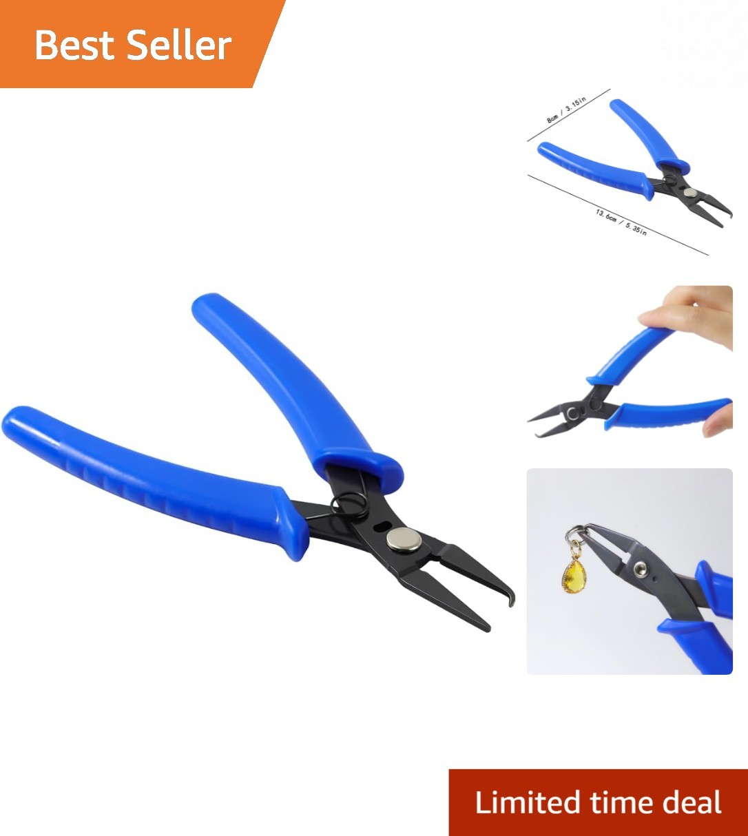 Compact Jewelry Split Ring Pliers – Lightweight and Easy to Use for Crafters