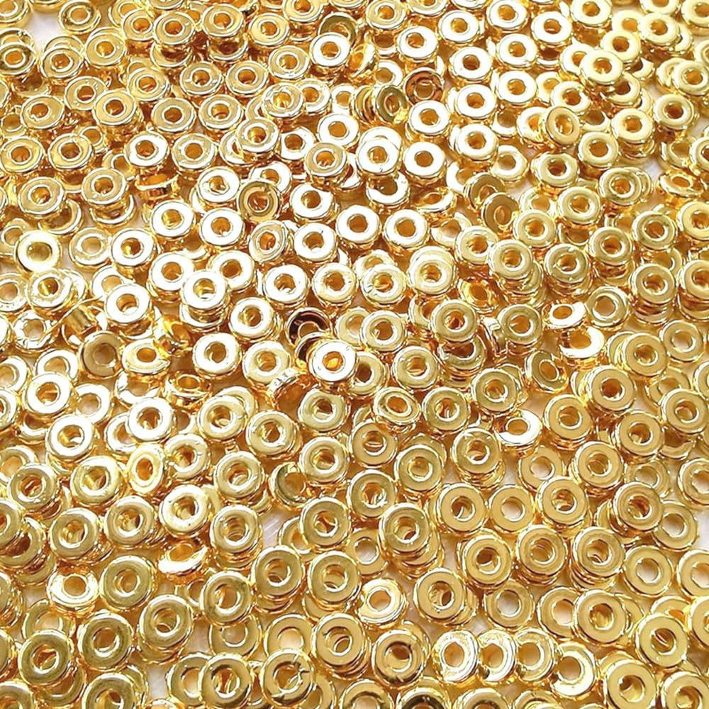6Mm Flat round Spacer Beads, Clay Beads for Bracelets Making Kit, Heishi Polymer