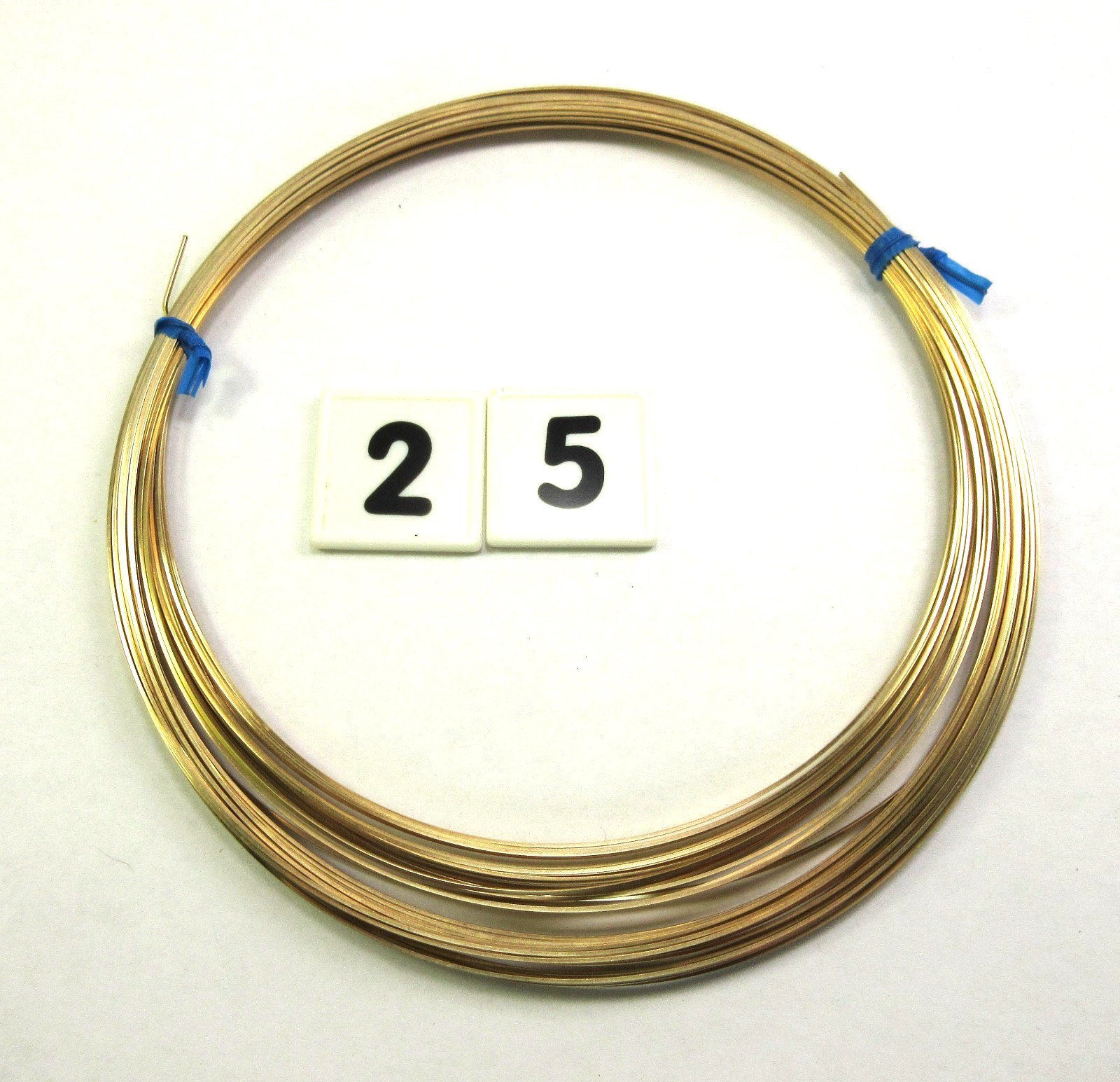 14/20 Yellow Gold-Filled Wire | Square | 21 Gauge | 54 Grams, 37 Feet, GF#25