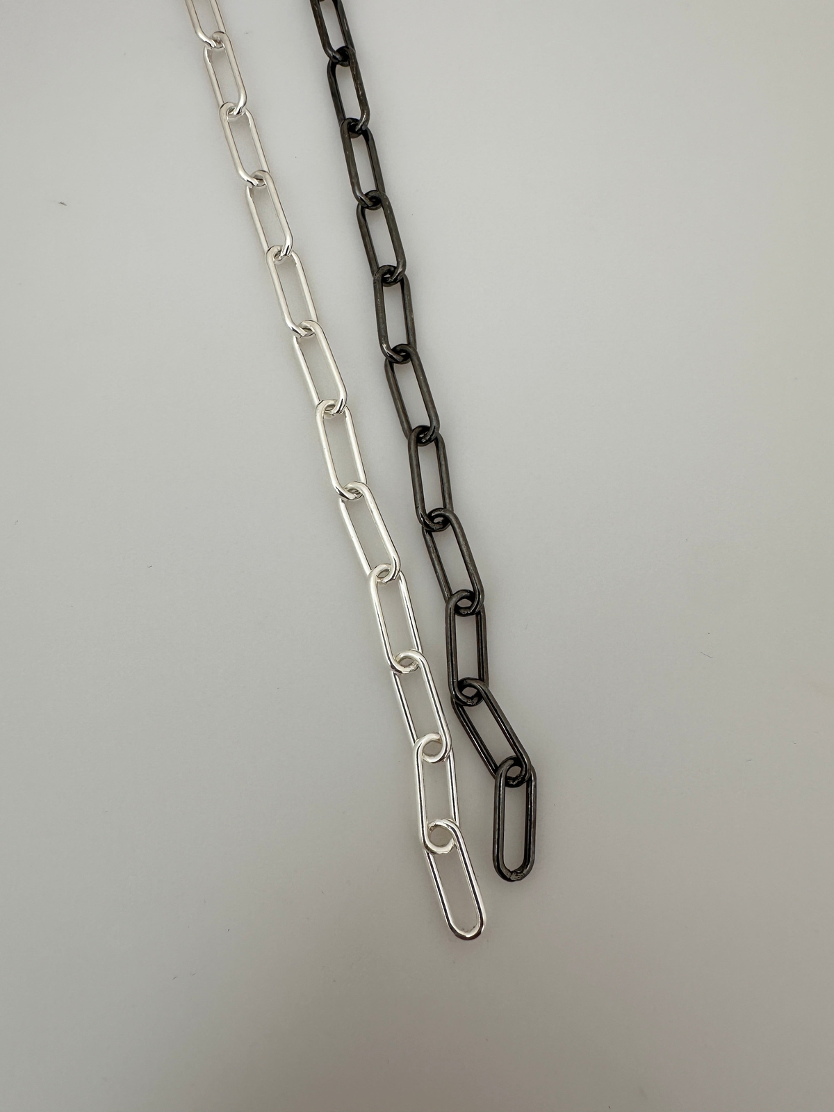 925 Sterling Silver Chain |1 Foot Long | Silver Rectangle Chain Round Wire | Siz